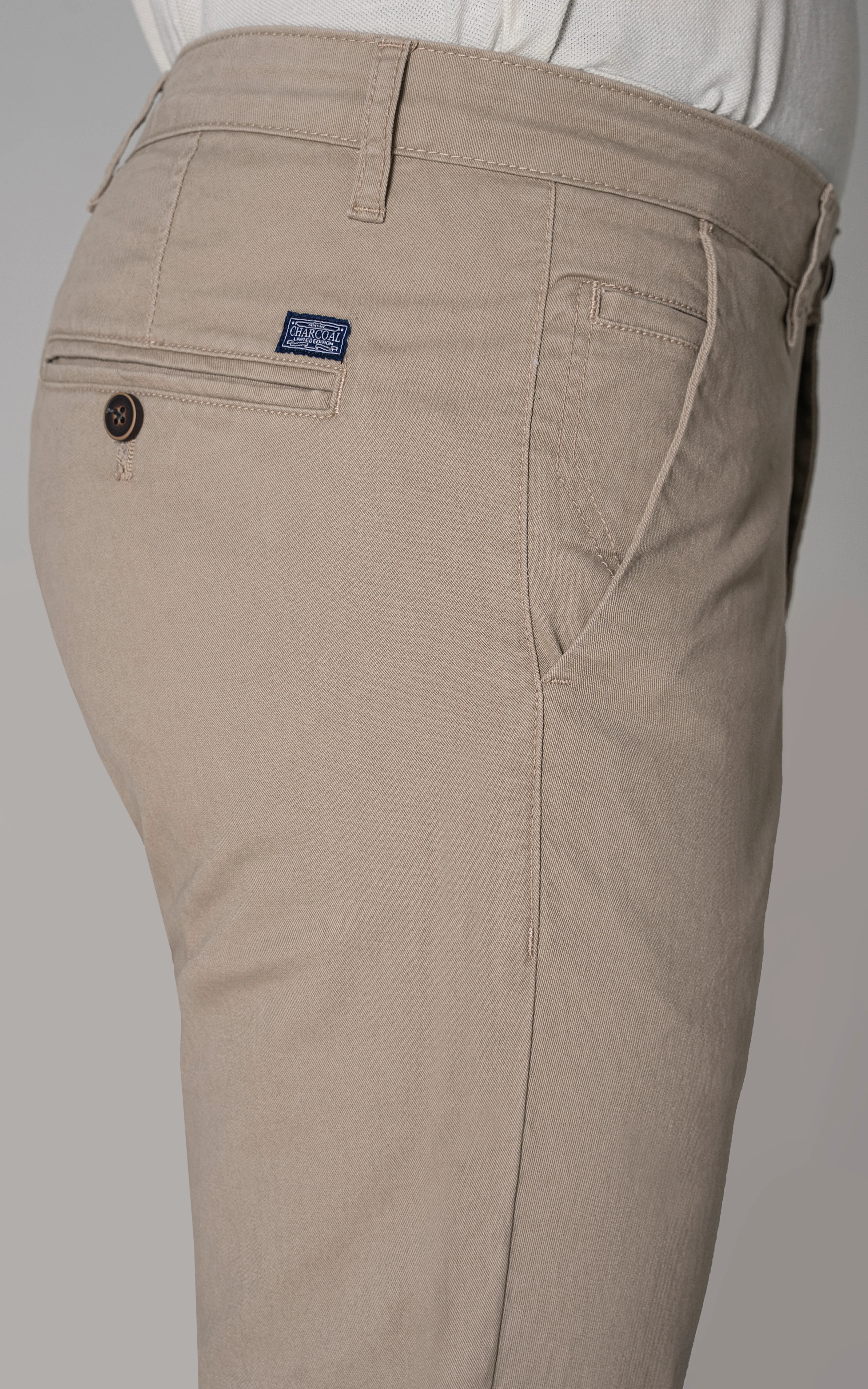 CROSS POCKET TWILL PANT KHAKI - Image 4