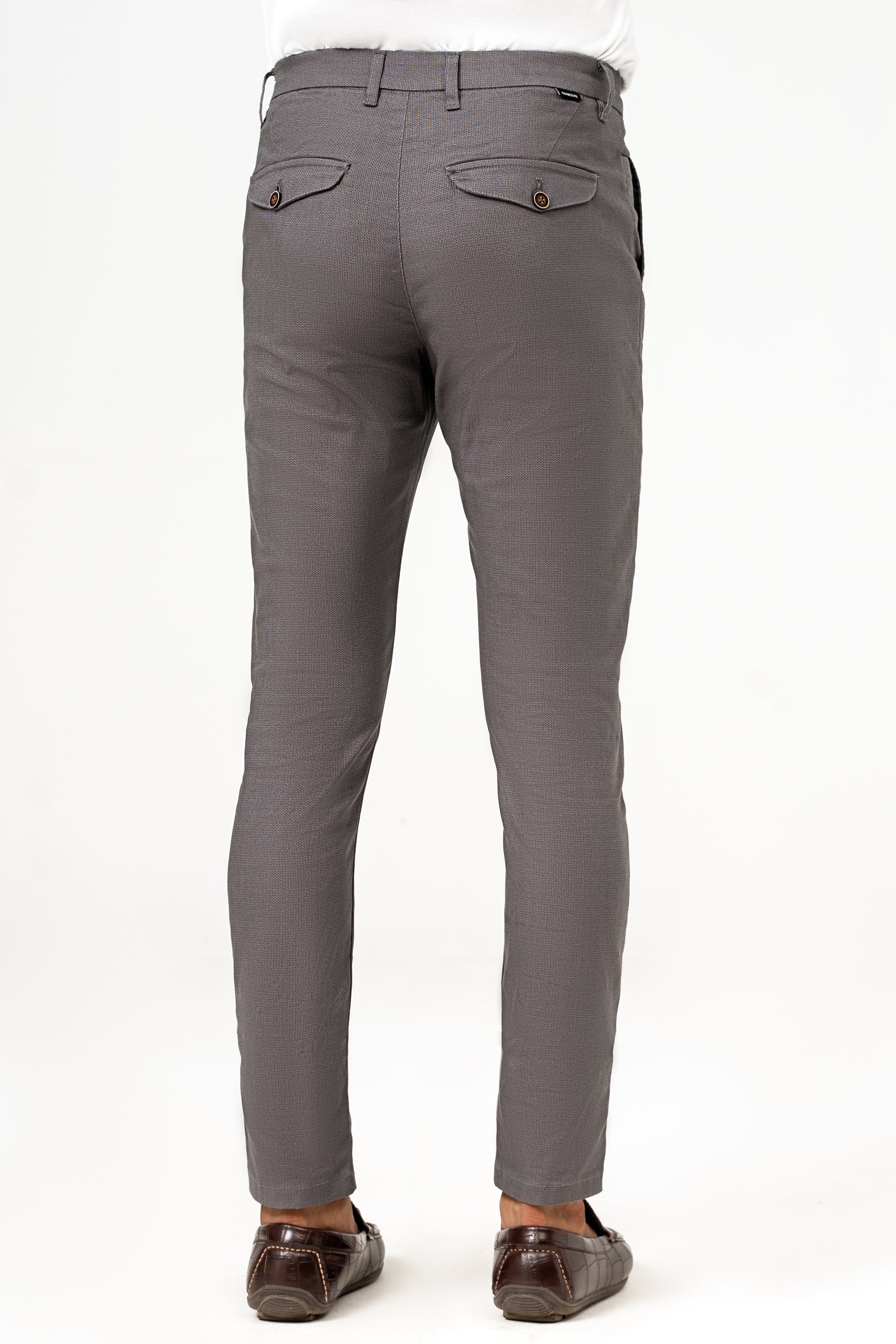 CROSS POCKET PRINTED PANT DARK GREY - Image 4