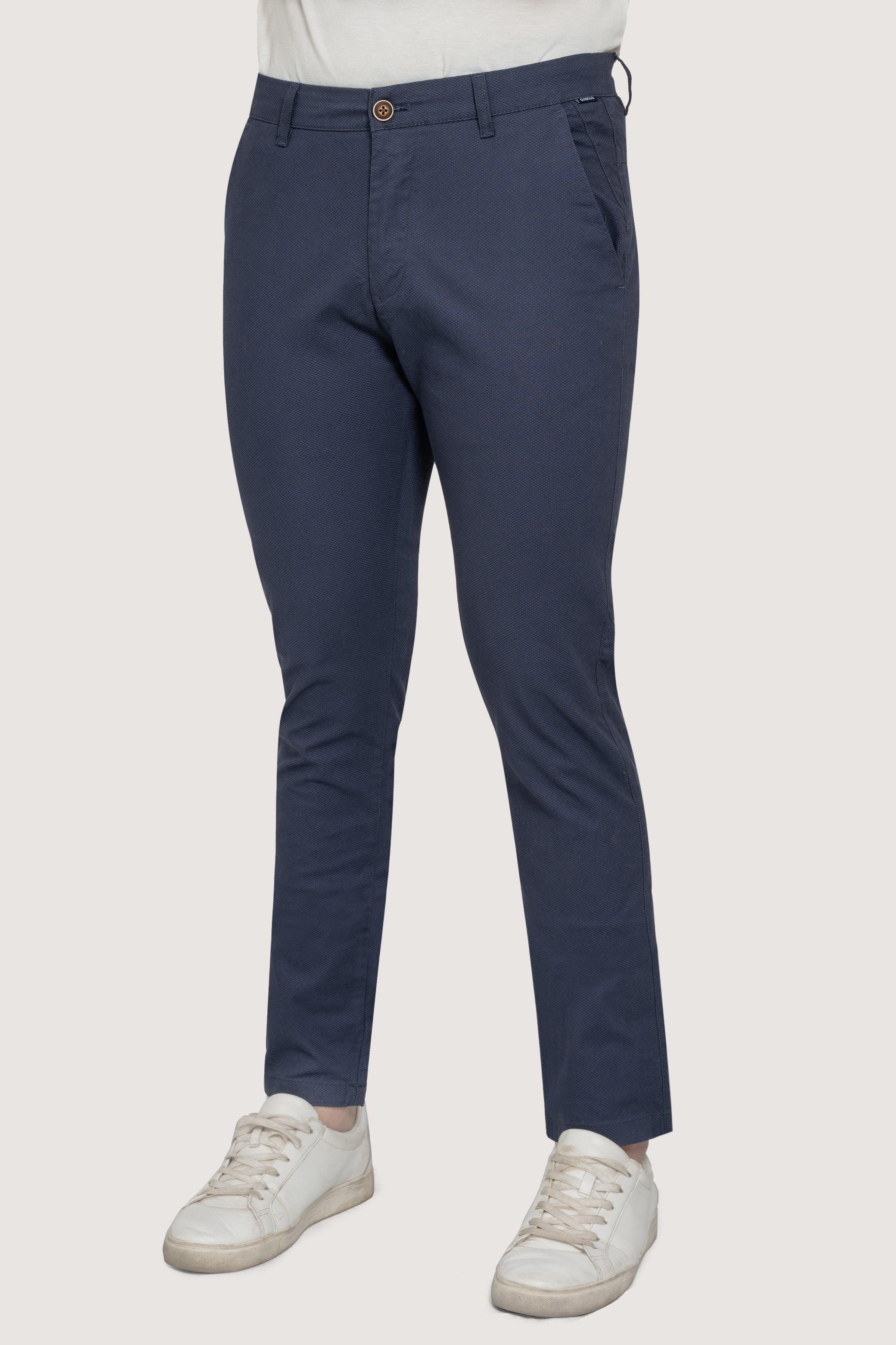 CROSS POCKET PRINTED PANT NAVY BLUE - Image 2
