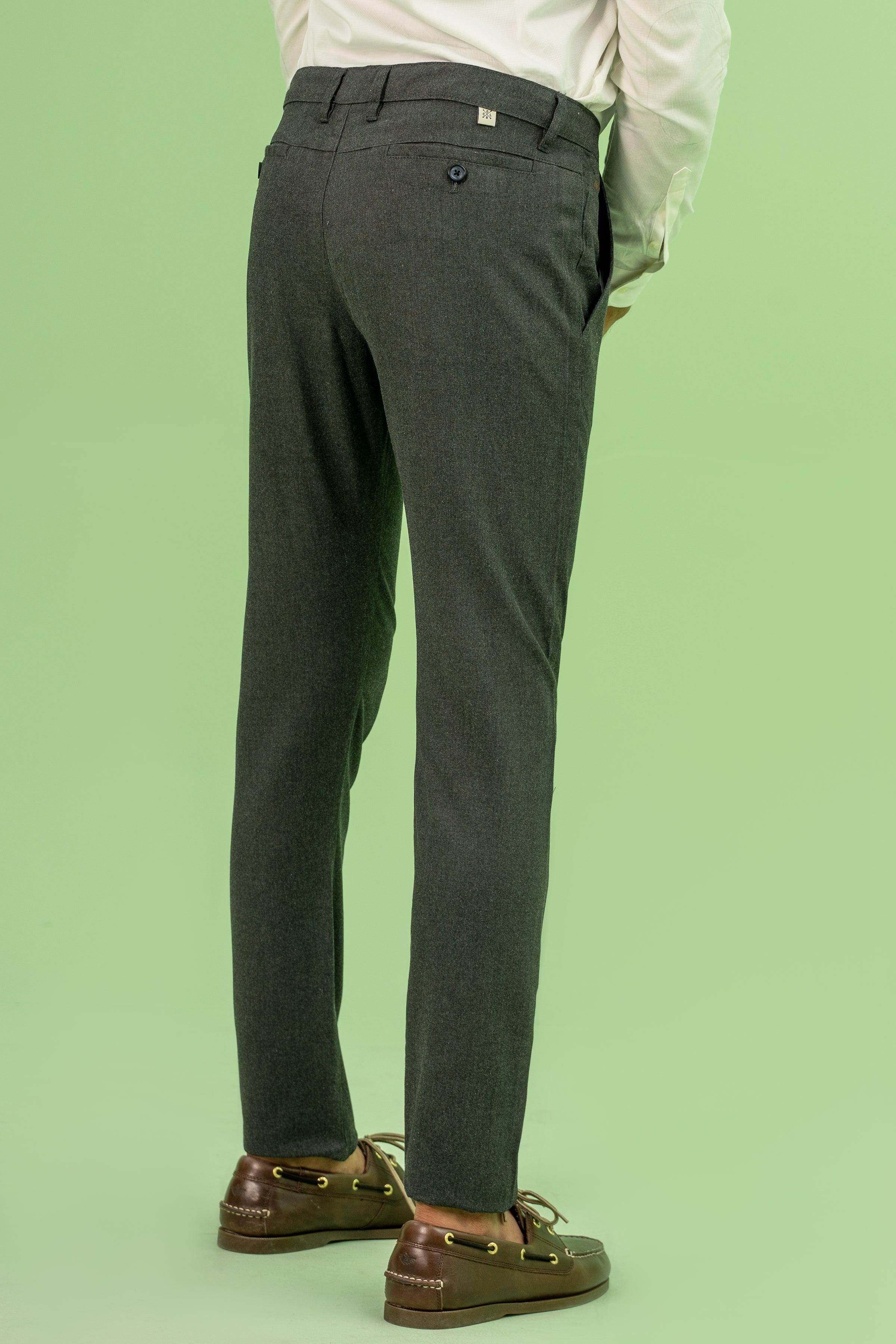 CROSS POCKET SELF TEXTURED PANT DARK GREY - Image 3