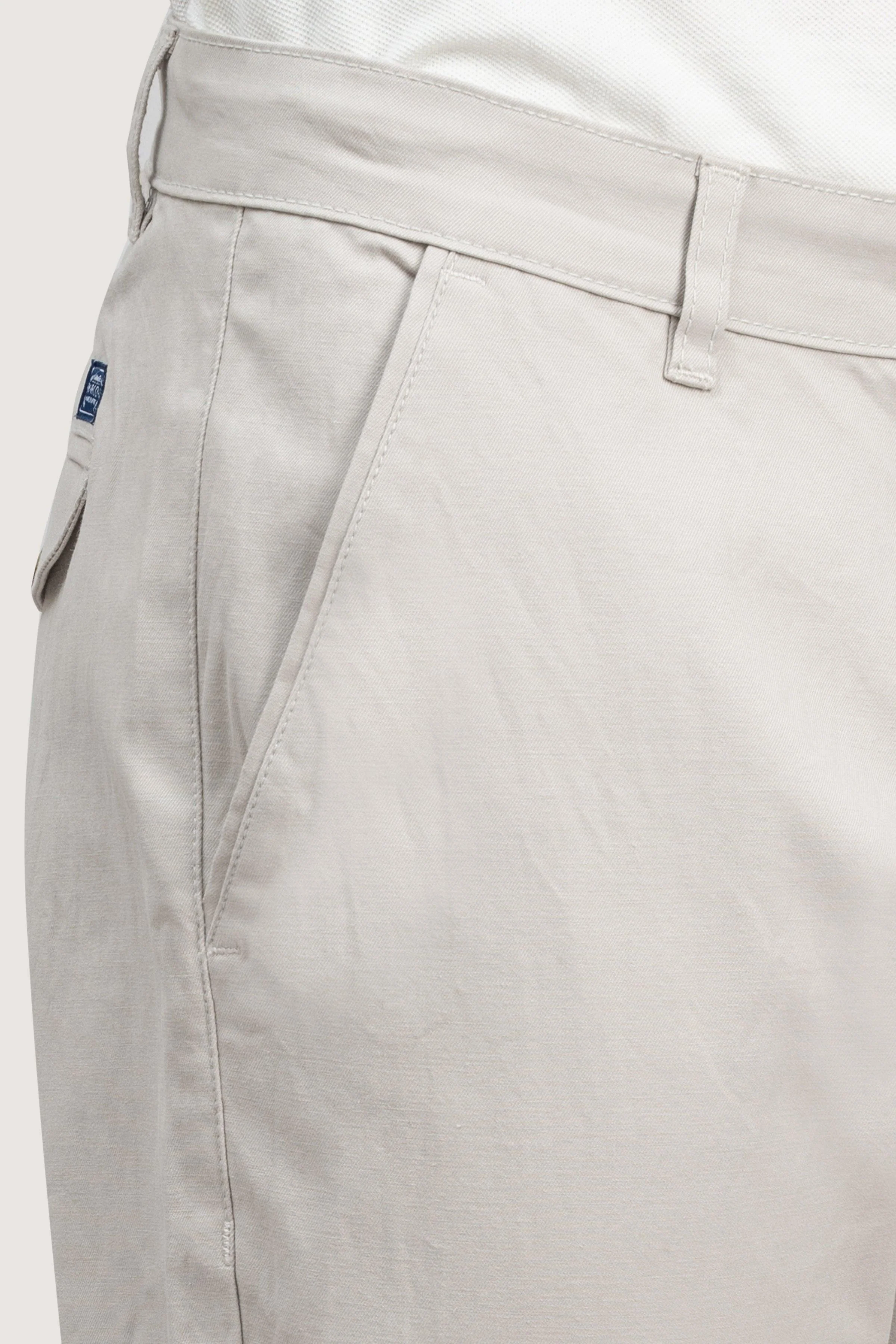 CROSS POCKET TWILL SLIMFIT PANT STONE - Image 2