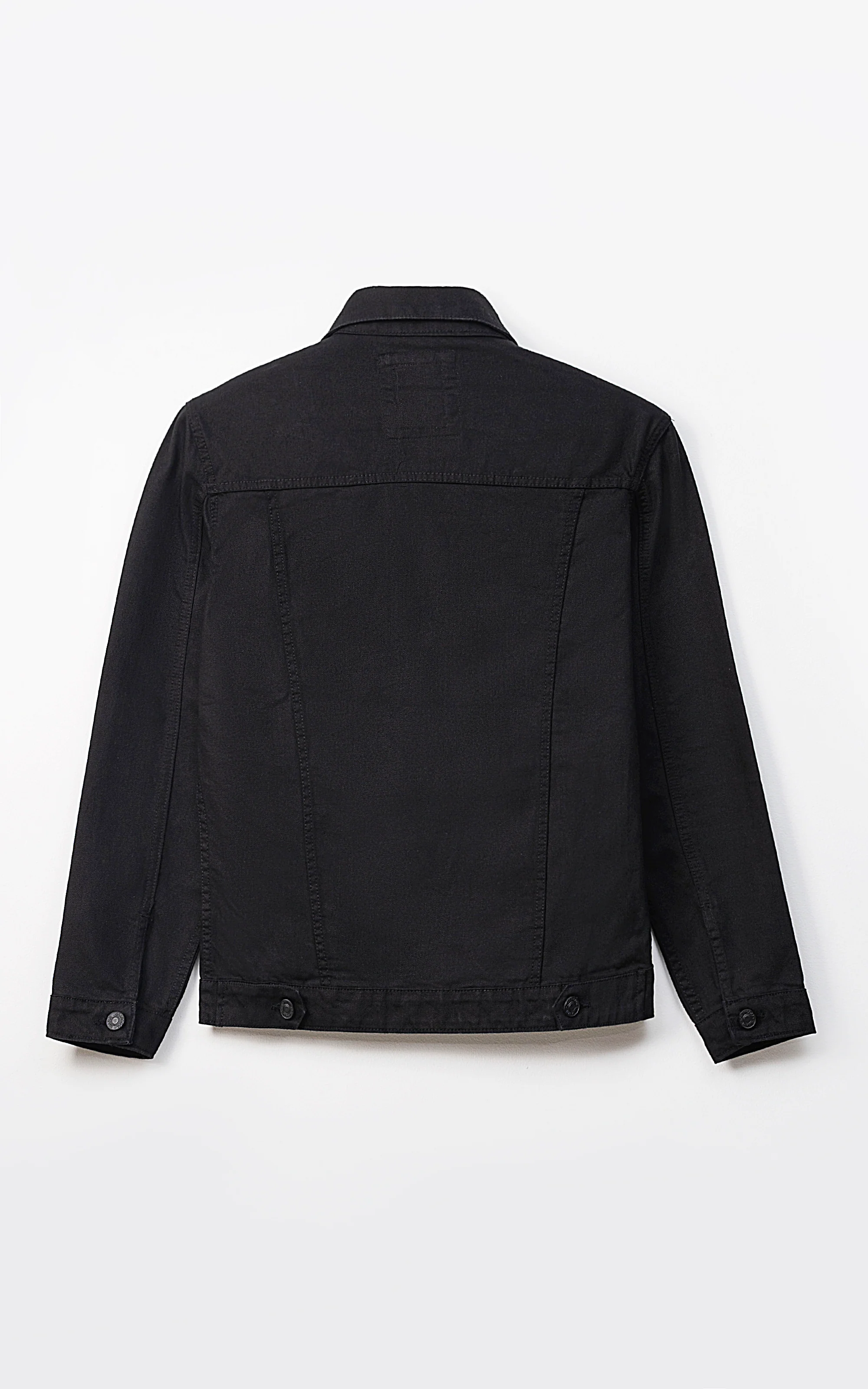 DENIM FULL SLEEVE JACKET BLACK - Image 3