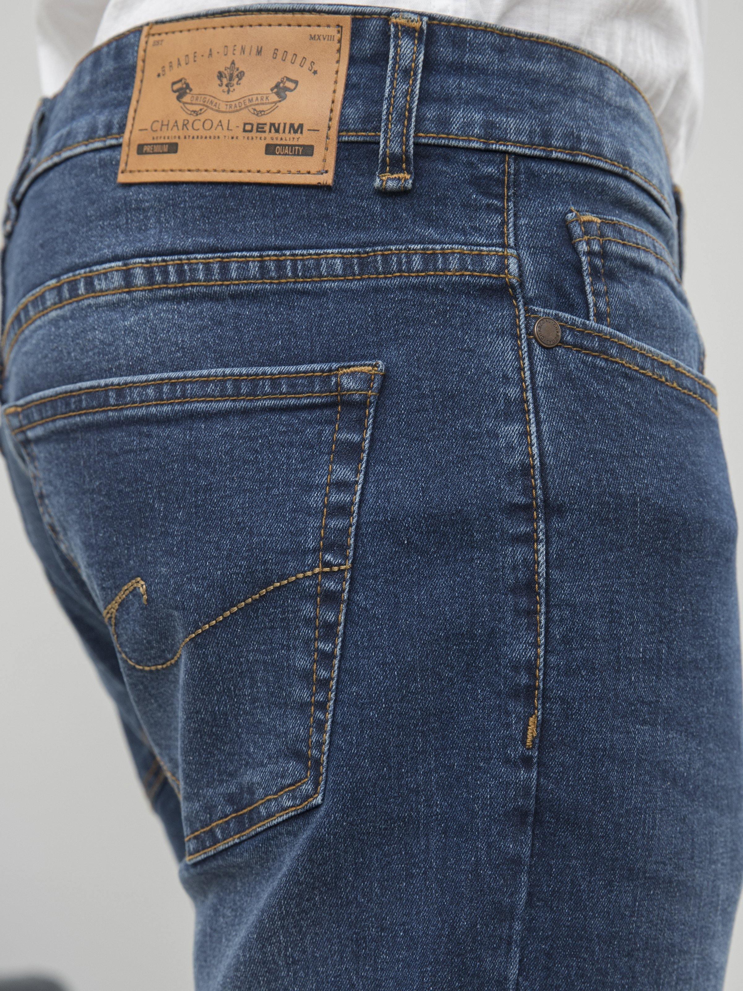 DENIM SLIM FIT JEANS LIGHT BLUE - Image 4