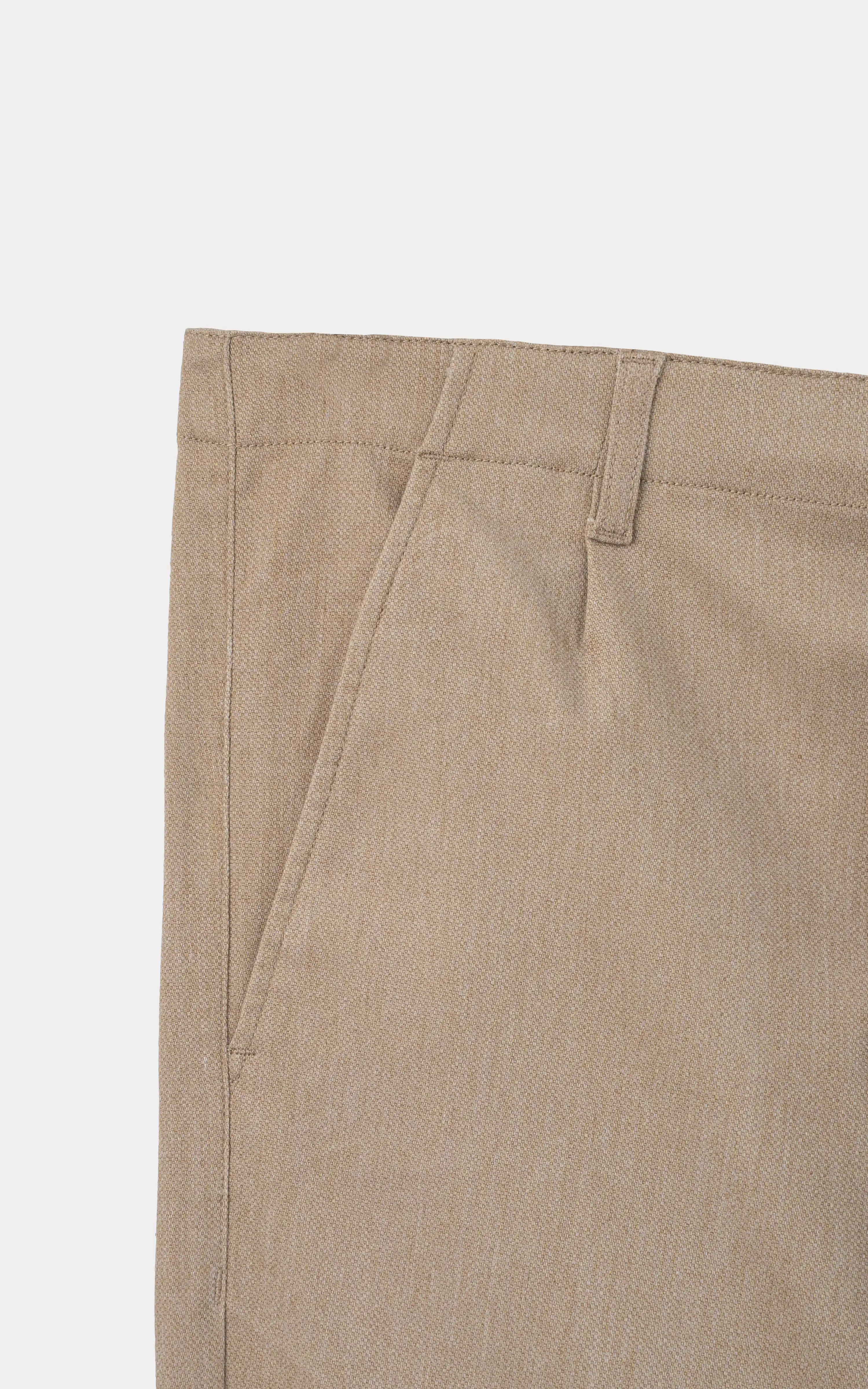 DOBBY SMART FIT PANT KHAKI - Image 2