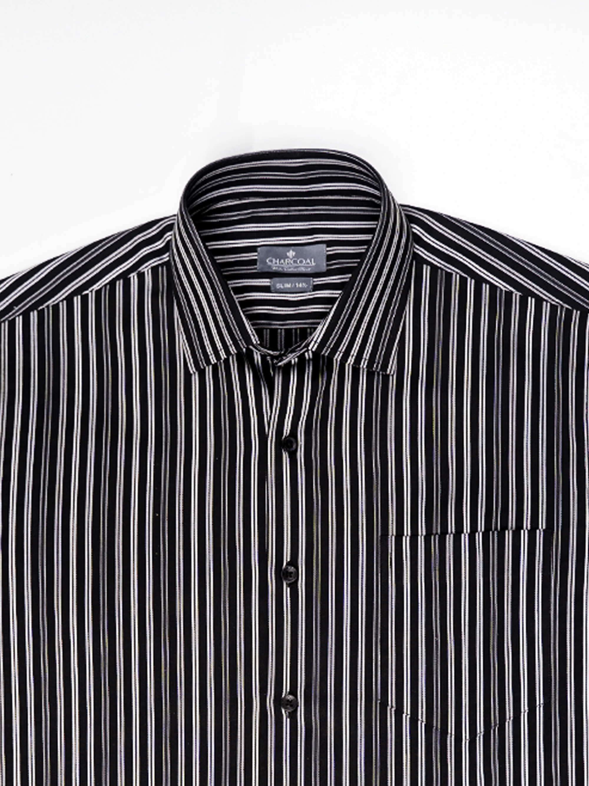 DRESS SHIRT BLACK / GREY - Image 2