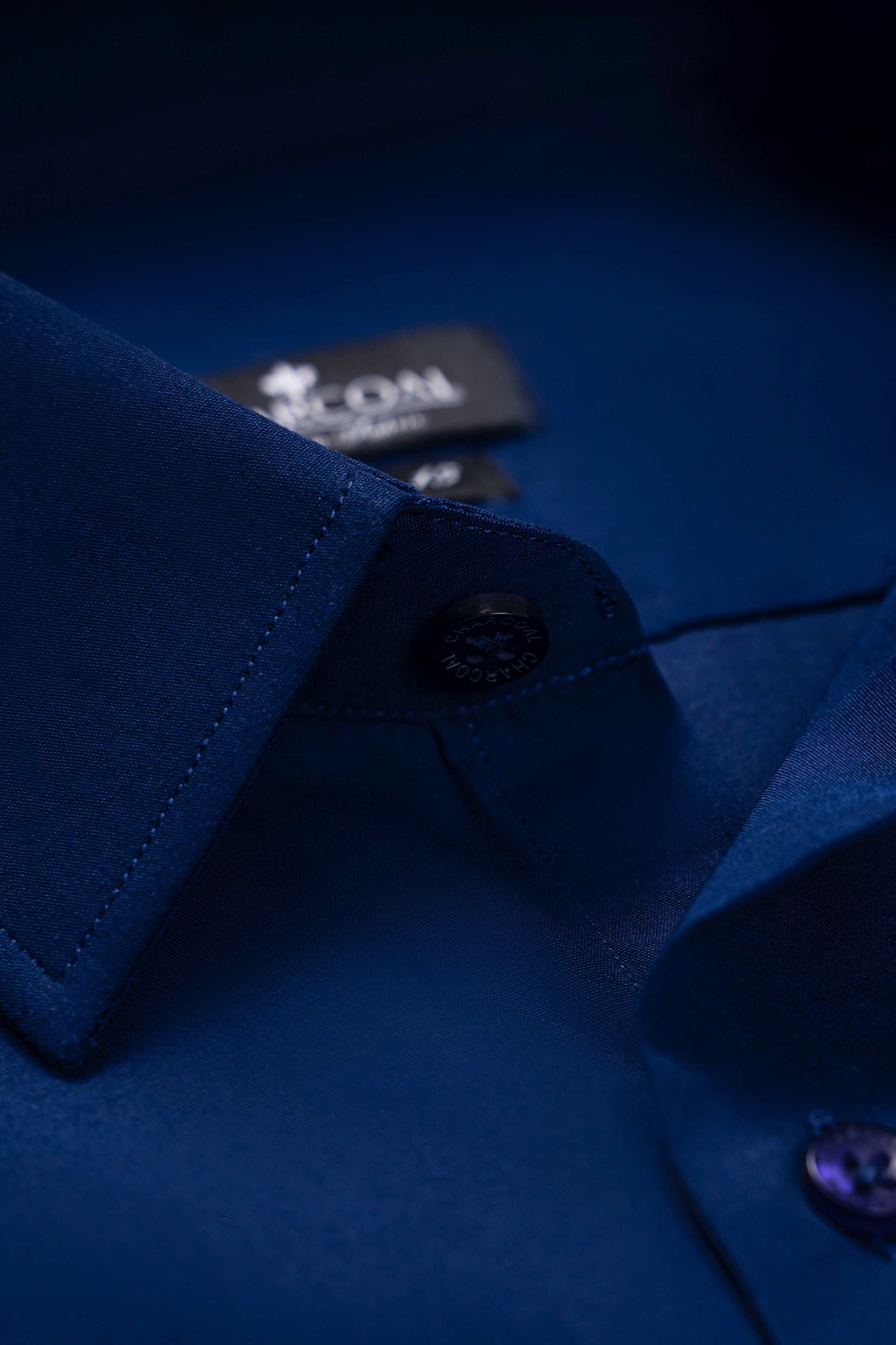 DRESS SHIRT FULL SLEEVE NAVY BLUE - Image 2
