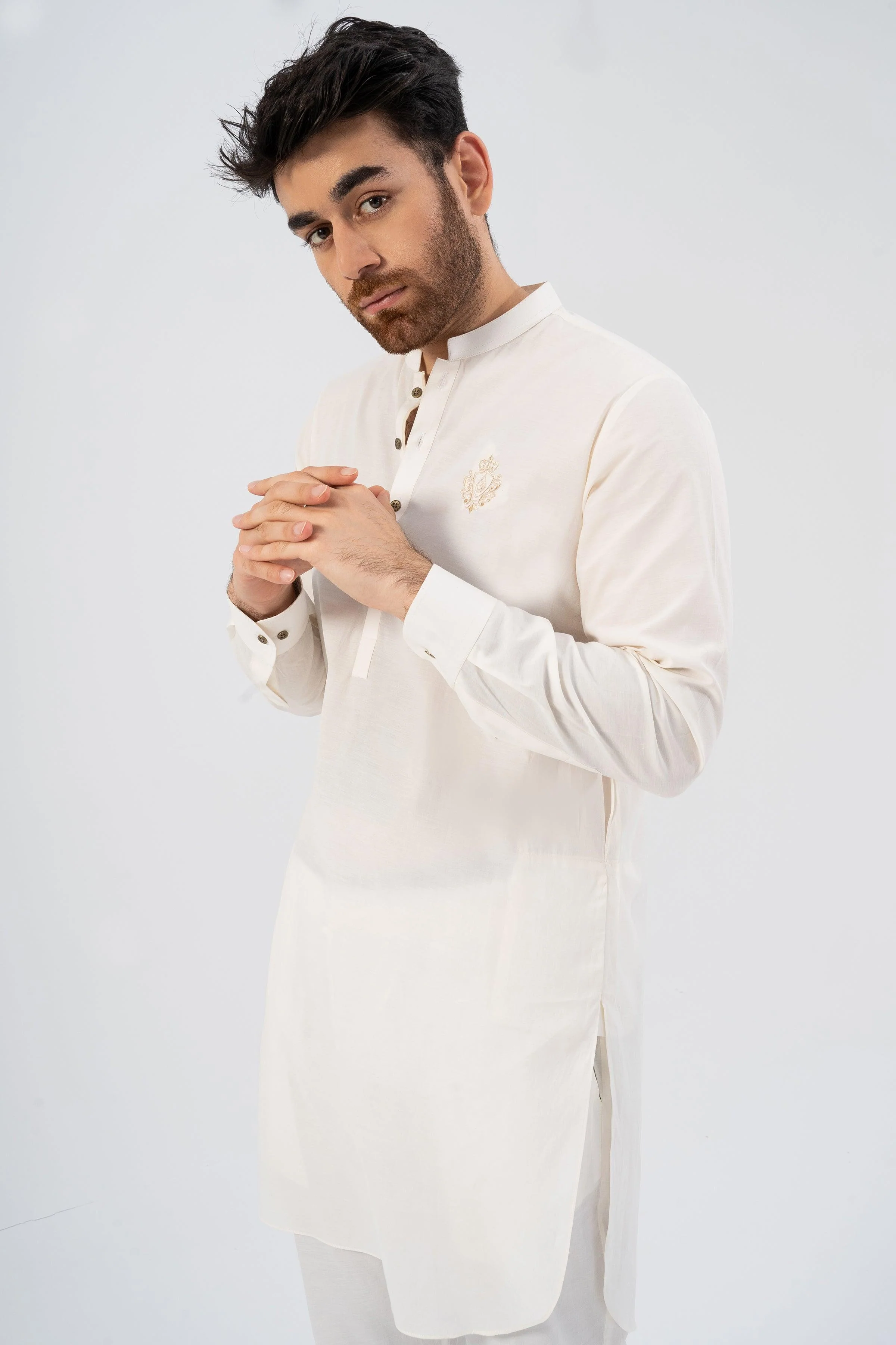 EMBROIDERED KURTA PAJAMA BOSKI - Image 4