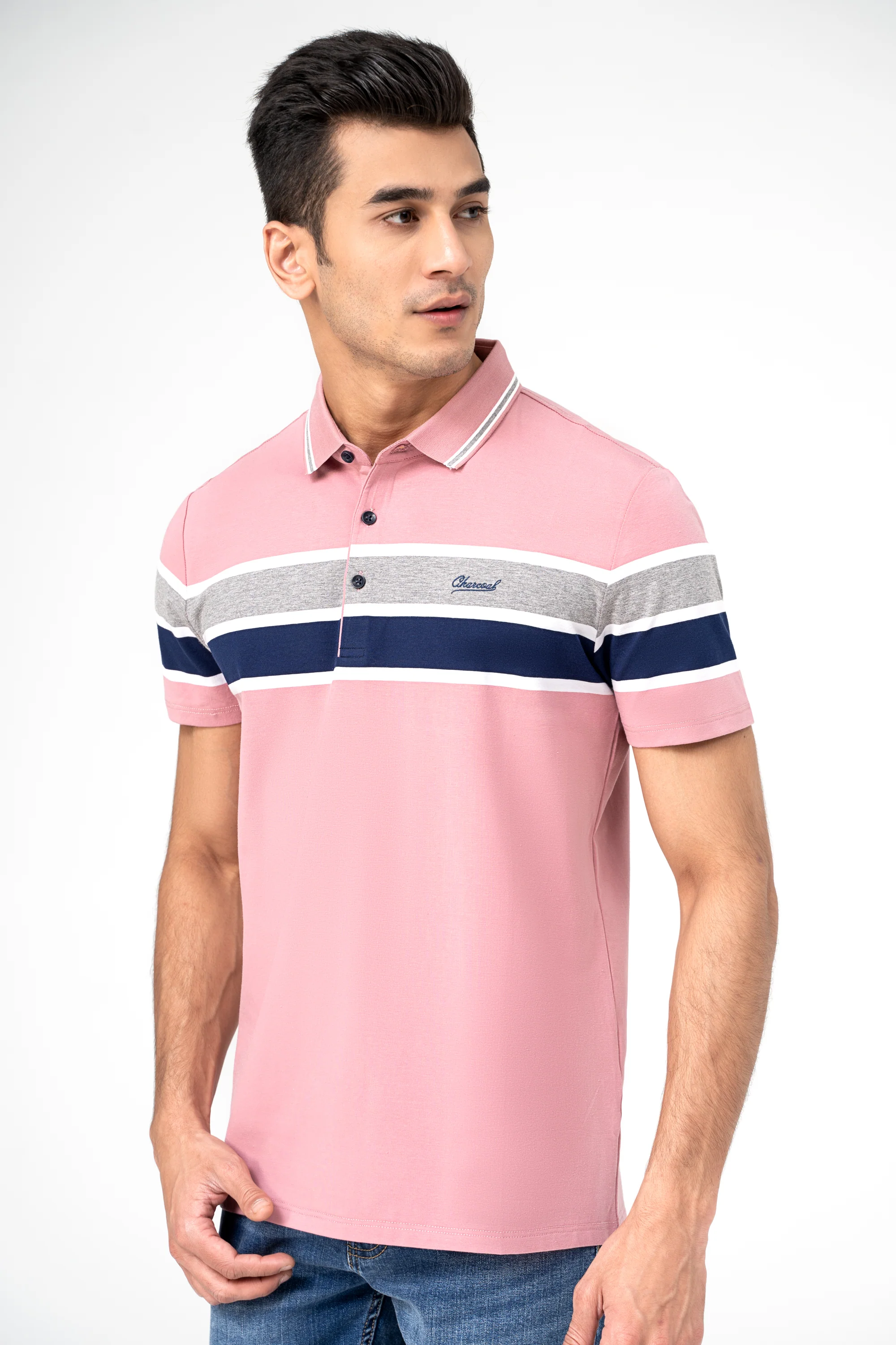 EXECUTIVE ICONIC POLO CORAL PINK - Image 4