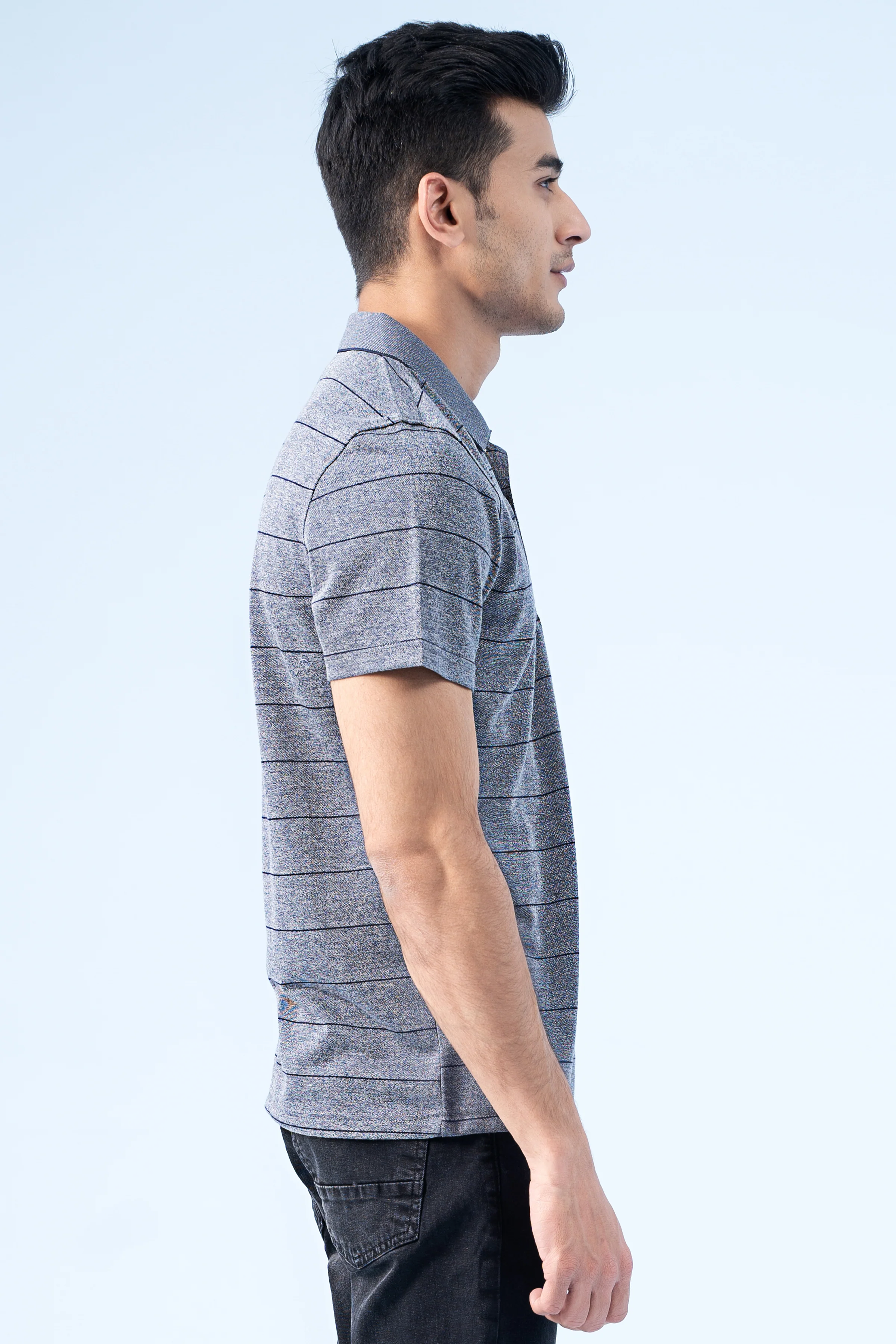 EXECUTIVE ICONIC POLO GREY MELANGE - Image 3