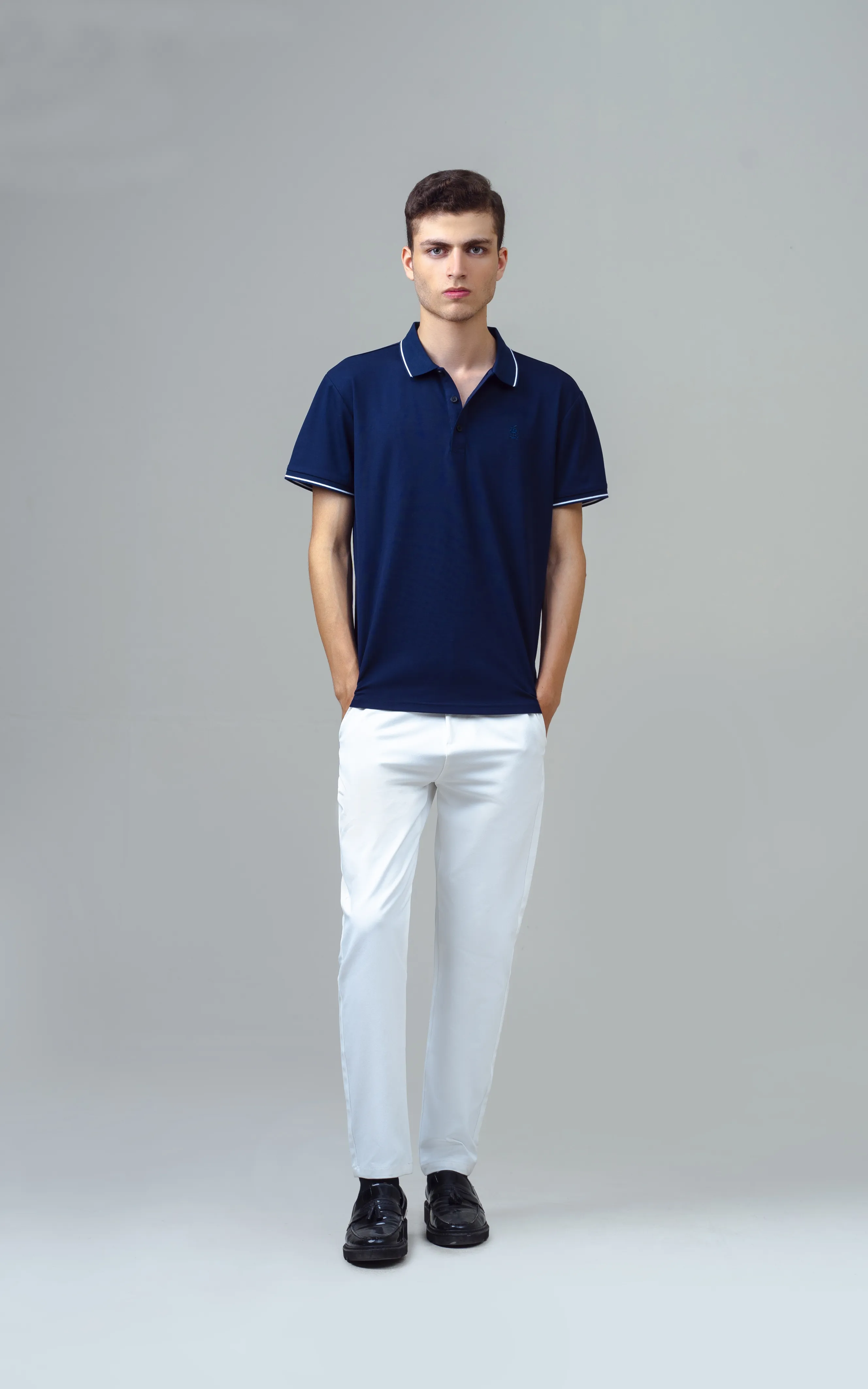 EXECUTIVE TIPPING POLO NAVY