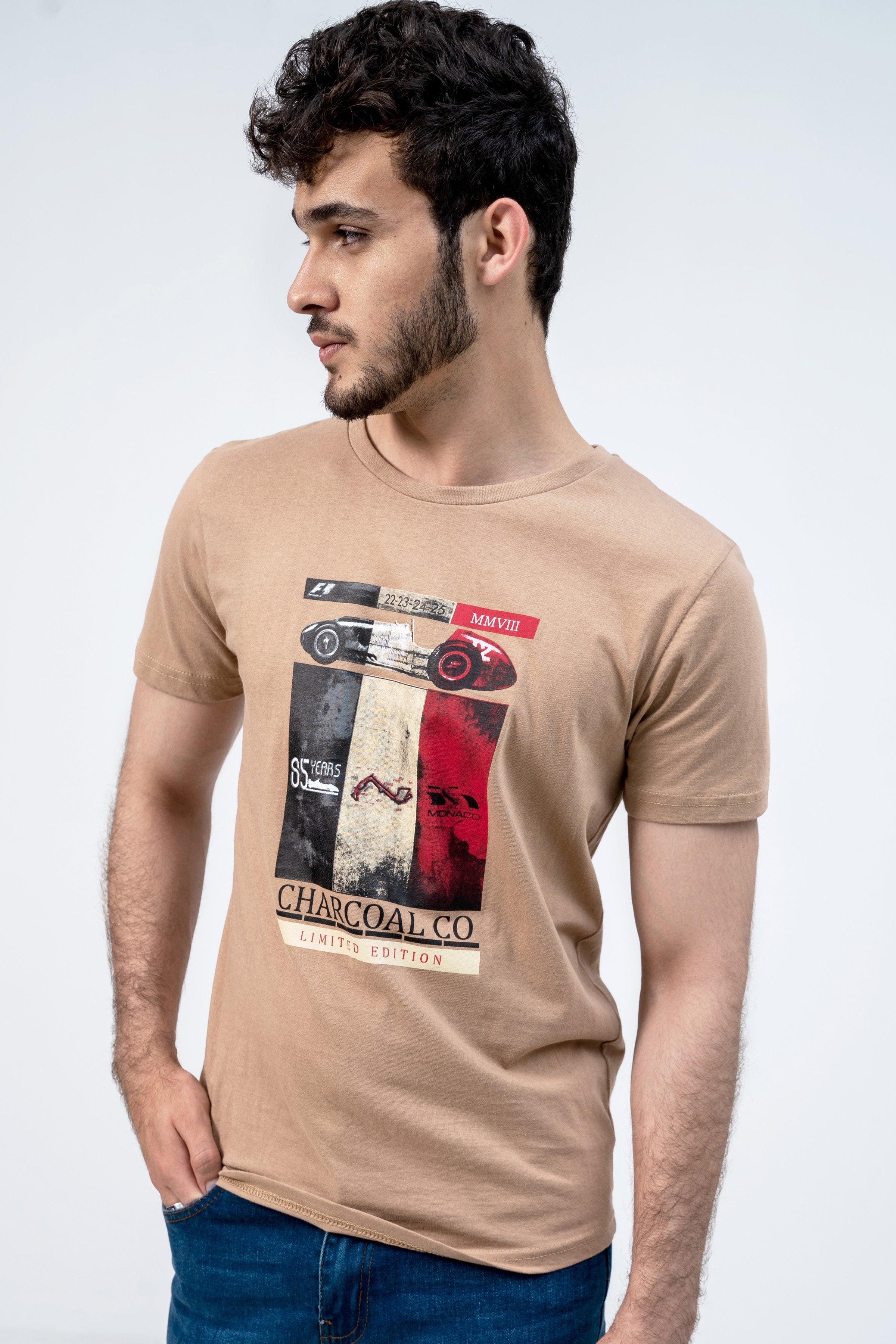 FORMULA 1 GRAPHIC TEES KHAKI - Image 4