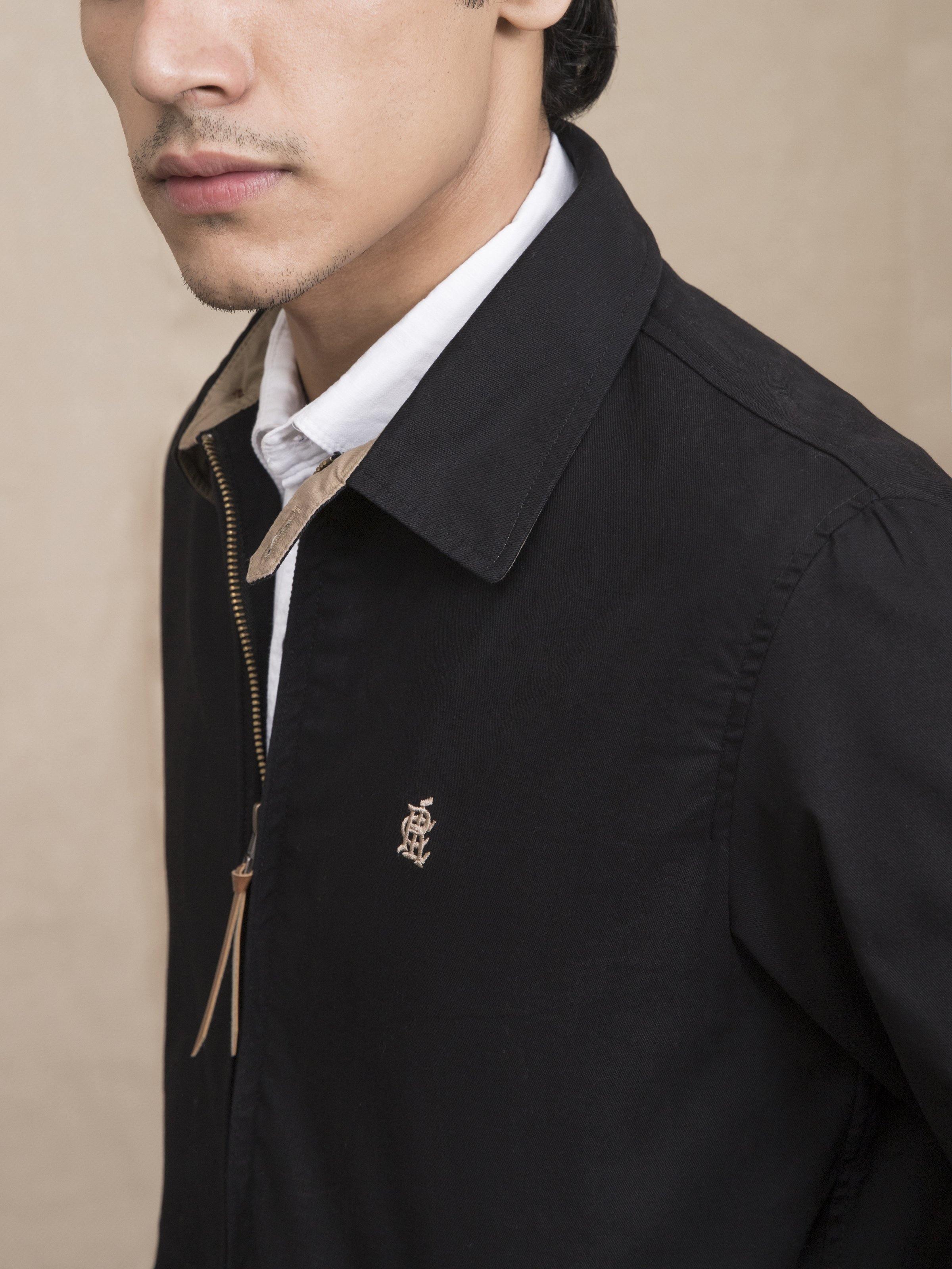 FULL SLEEVE COLLAR BLACK JACKET - Image 4