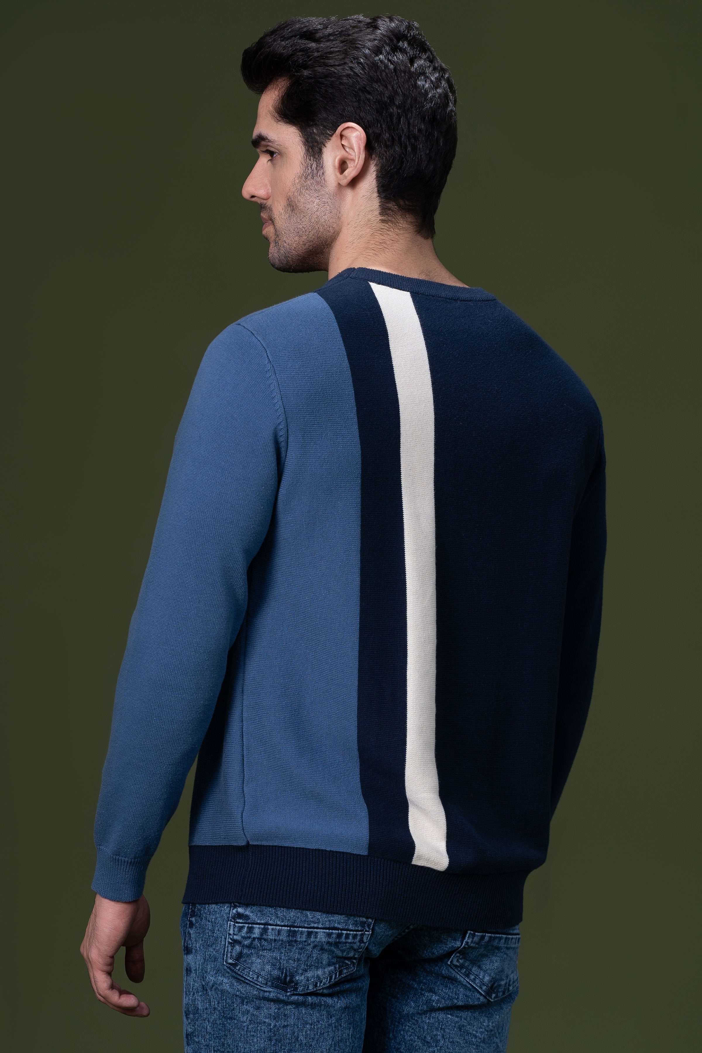 FULL SLEEVE SWEATER NAVY - Image 3