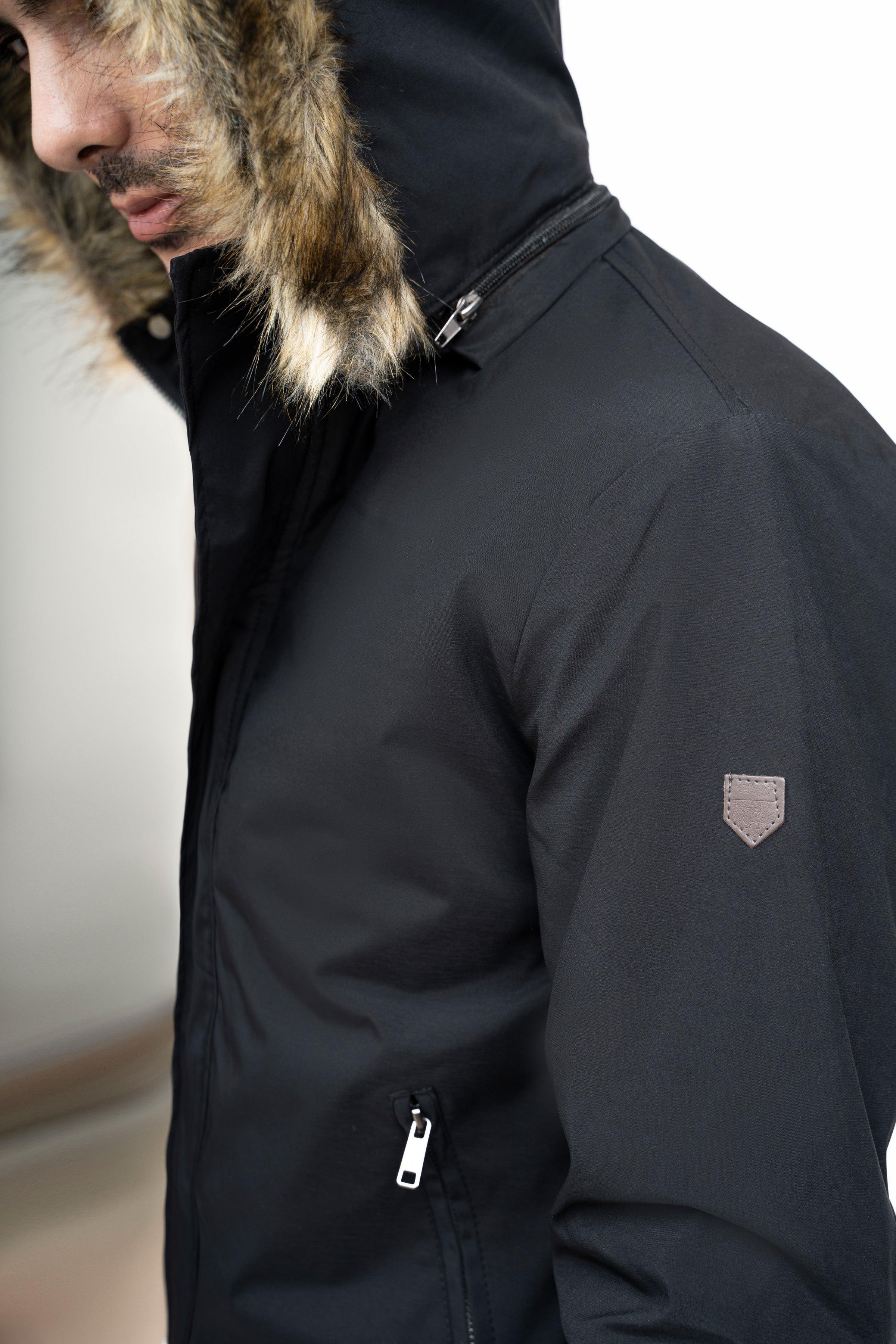 FUR JACKET F/S BLACK - Image 4