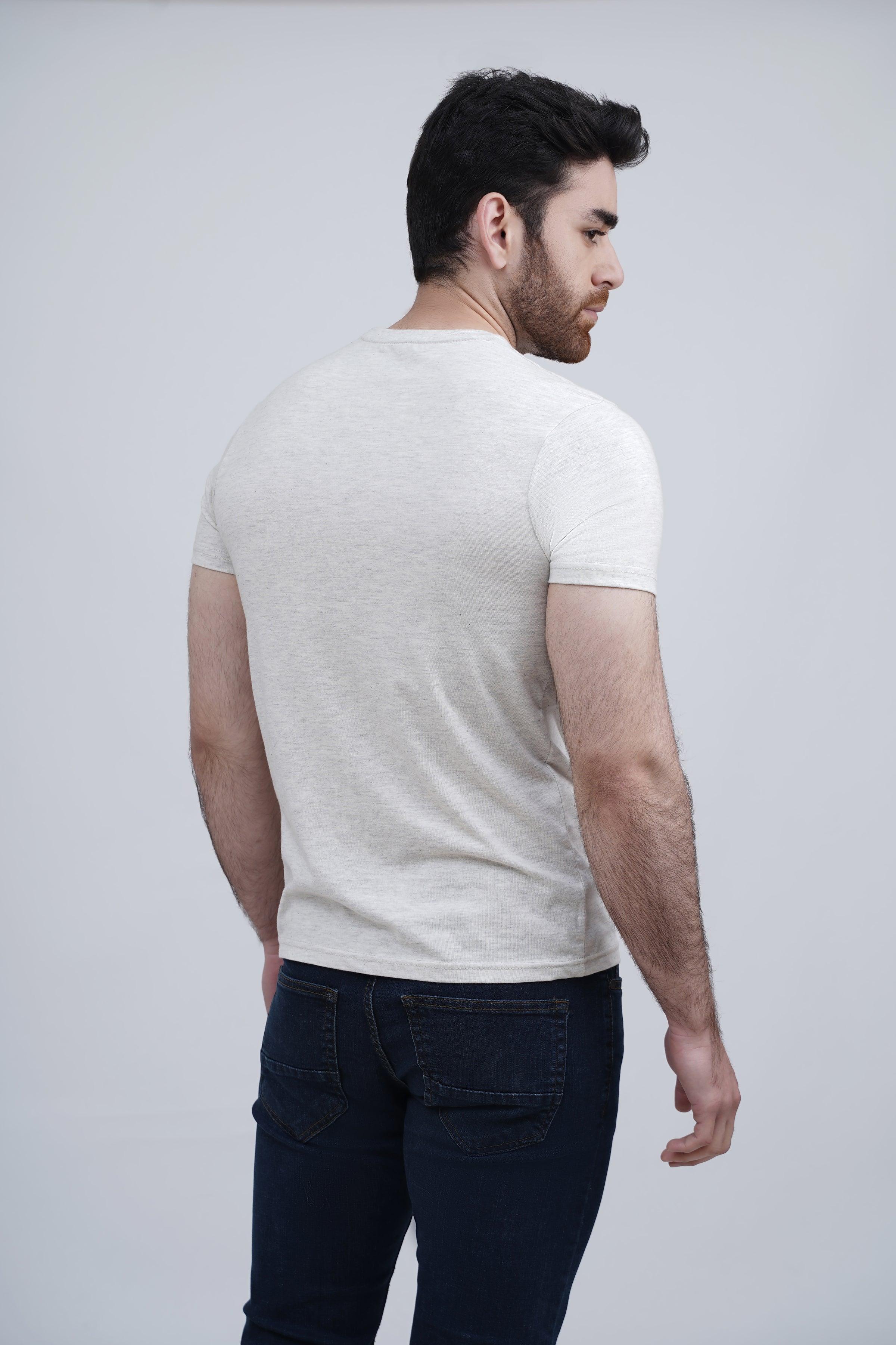 GRAPHIC T SHIRT OATMEAL - Image 3