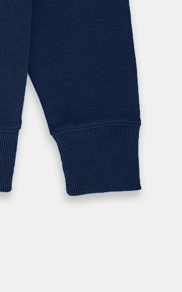 HALF ZIP SWEAT SHIRT NAVY - Image 3