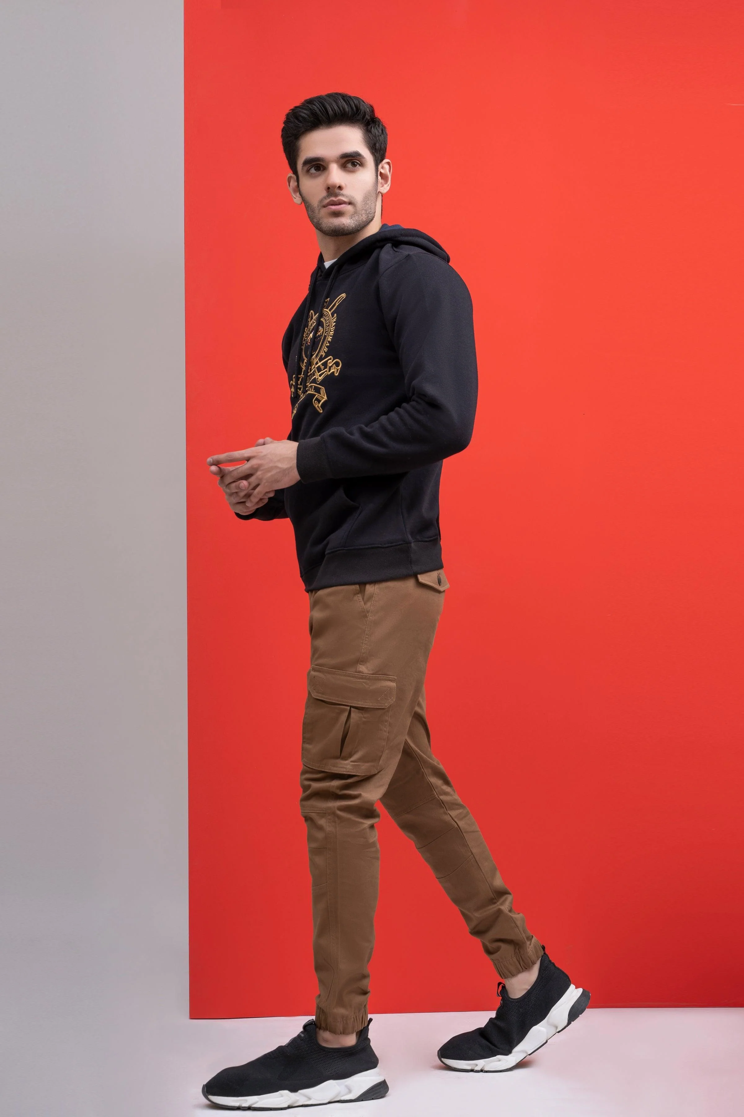 HOODIE FULL SLEEVE BLACK - Image 3