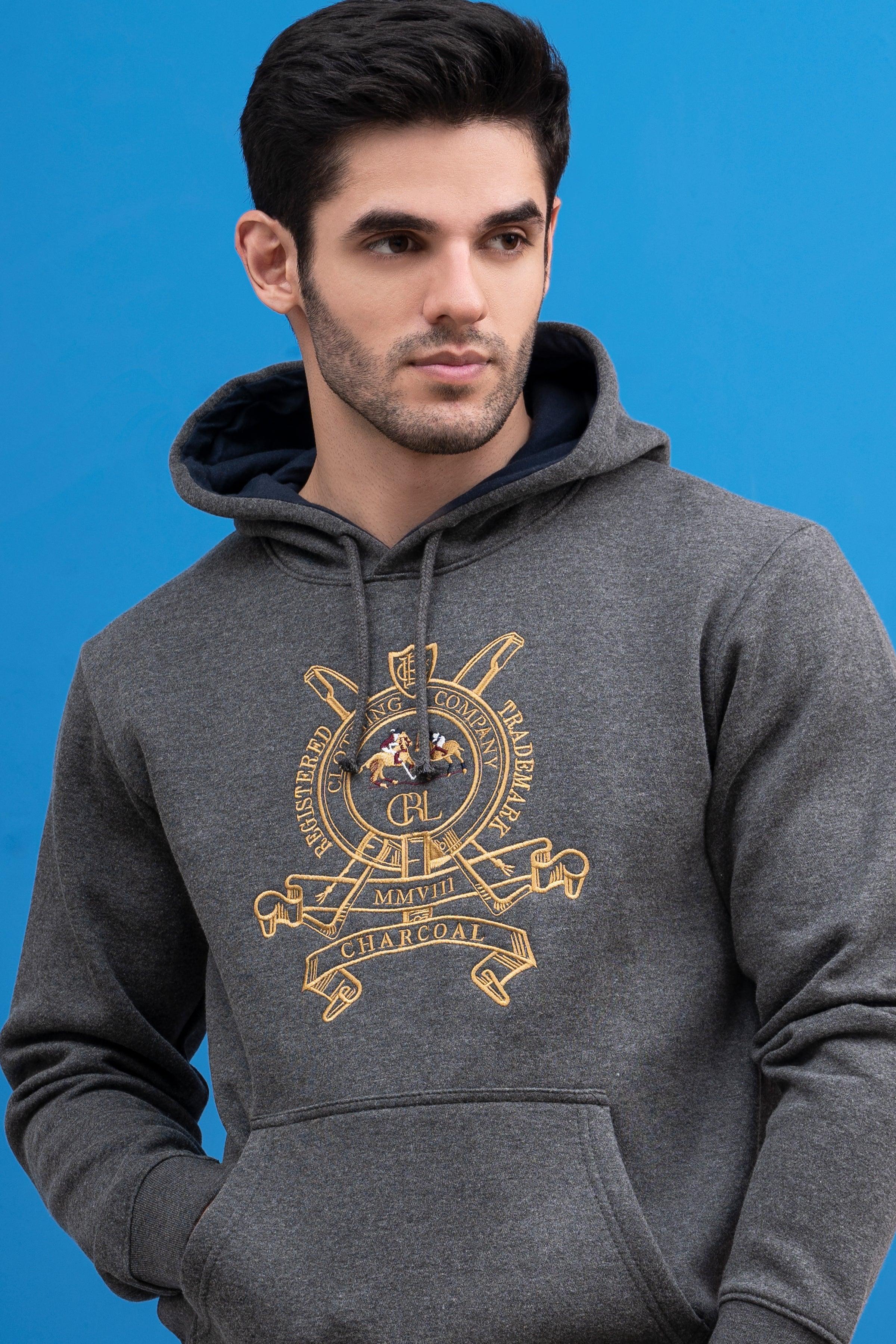 HOODIE FULL SLEEVE CHARCOAL GREY - Image 4