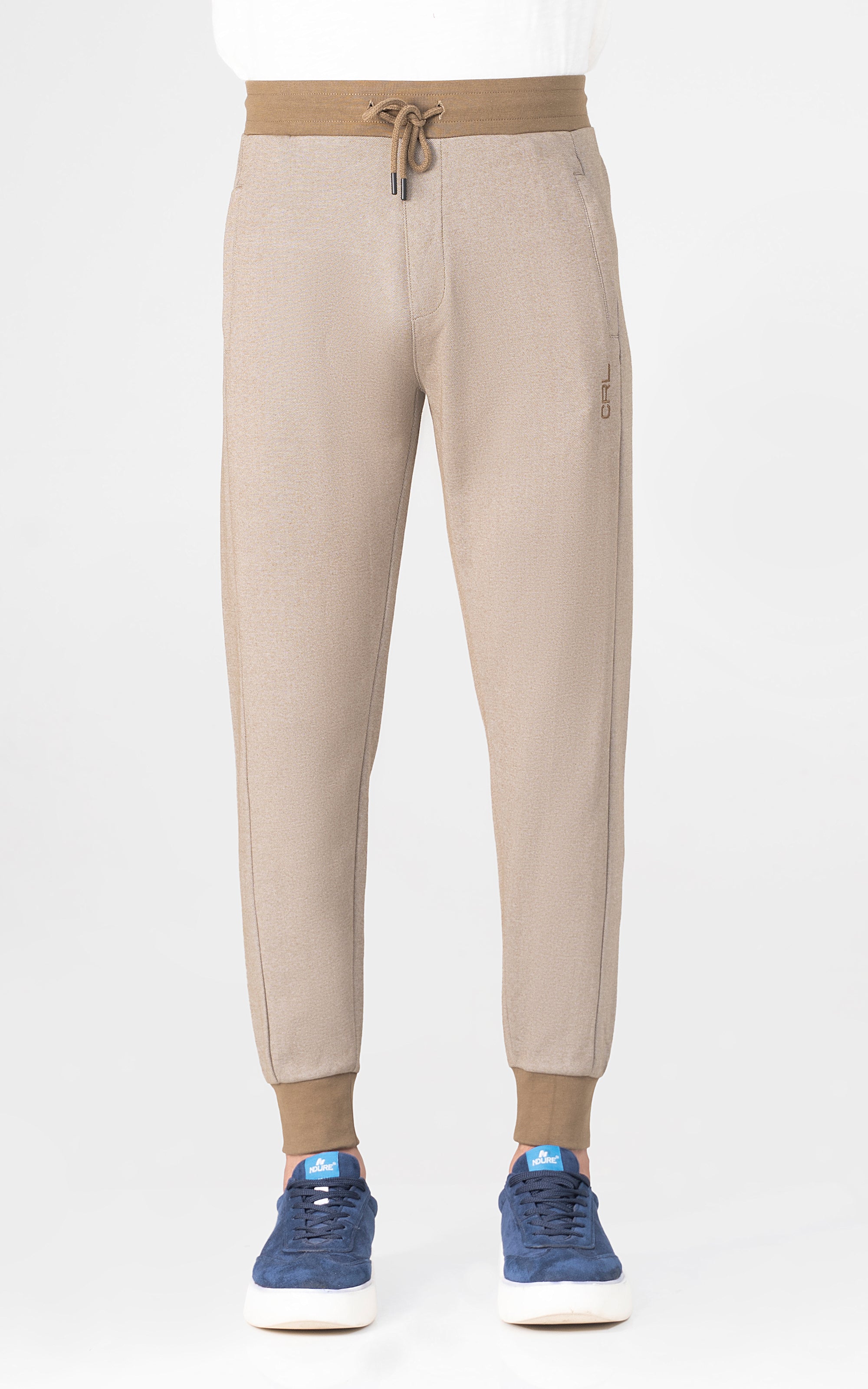 INTERLOCK JOGGER TROUSER KHAKI MELANGE - Image 2