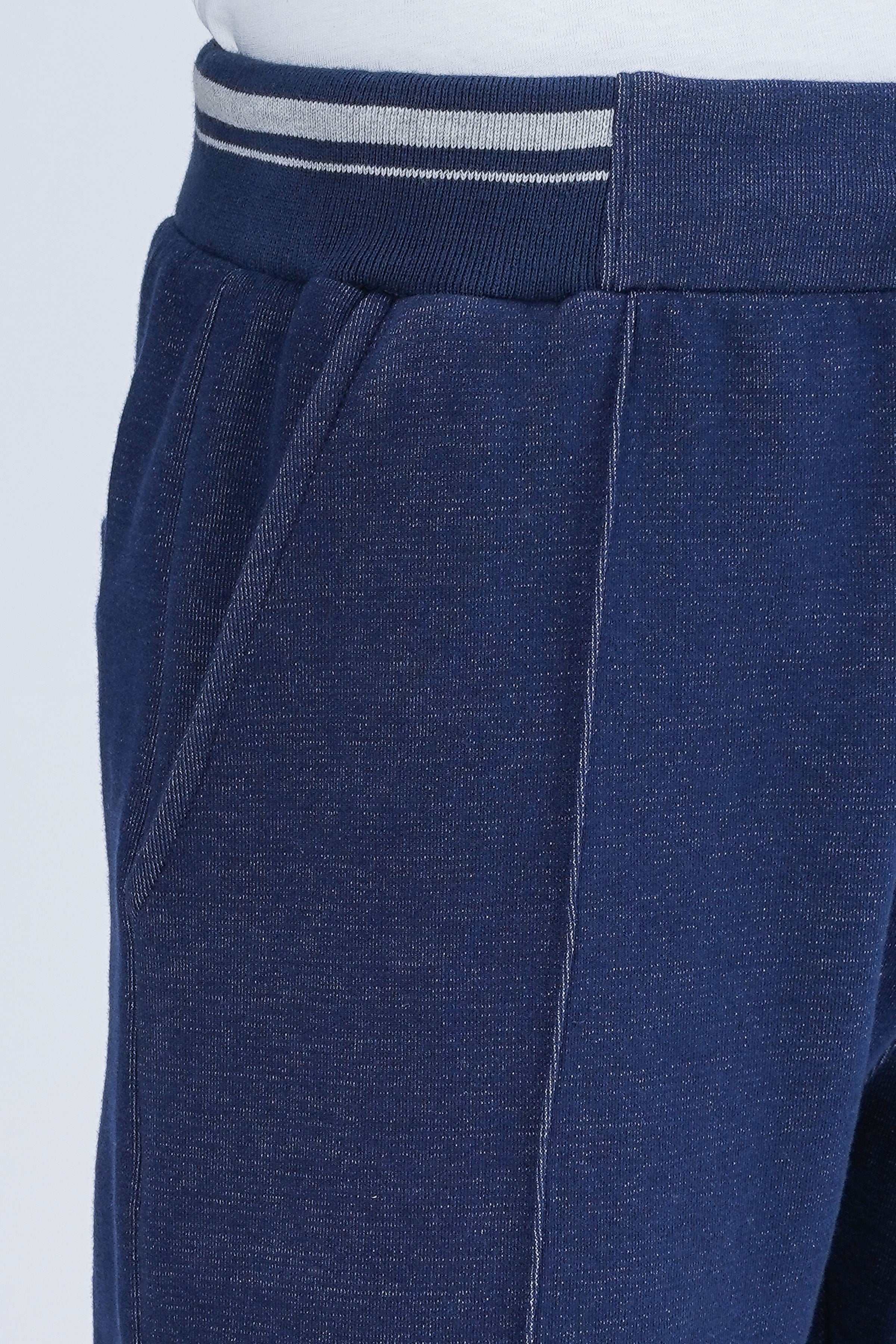 INTERLOCK JOGGER WAIST SLIM TROUSER INDIGO - Image 2