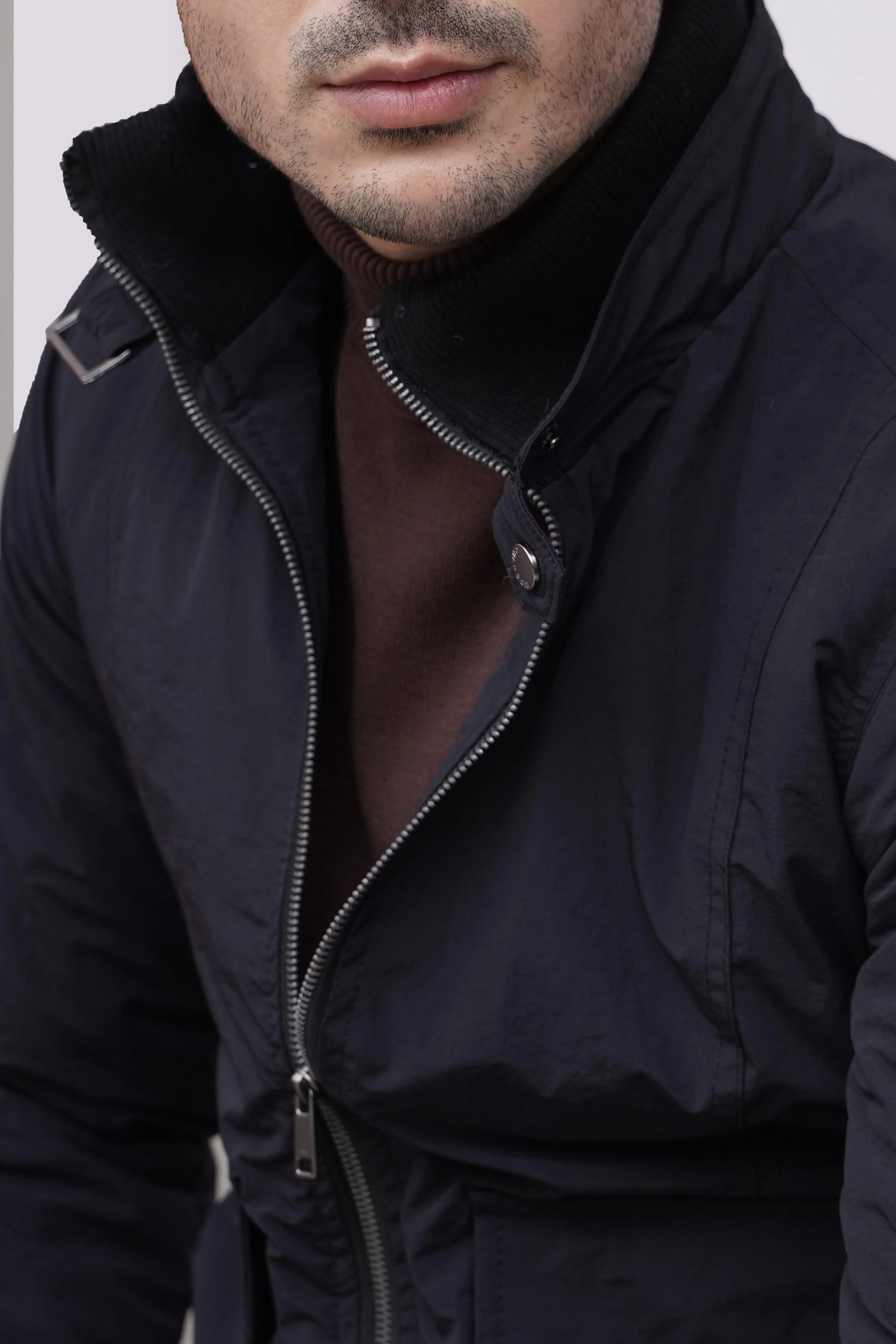 JACKET DOUBLE POCKET F/S BLACK - Image 7