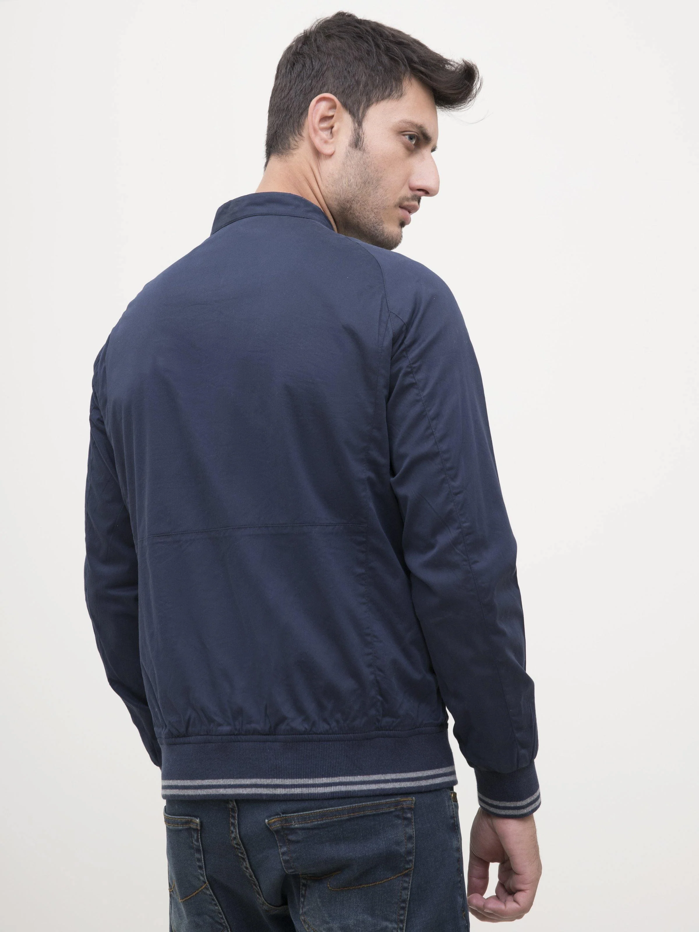 JACKET SMALL BAN  FULL SLEEVE NAVY - Image 5