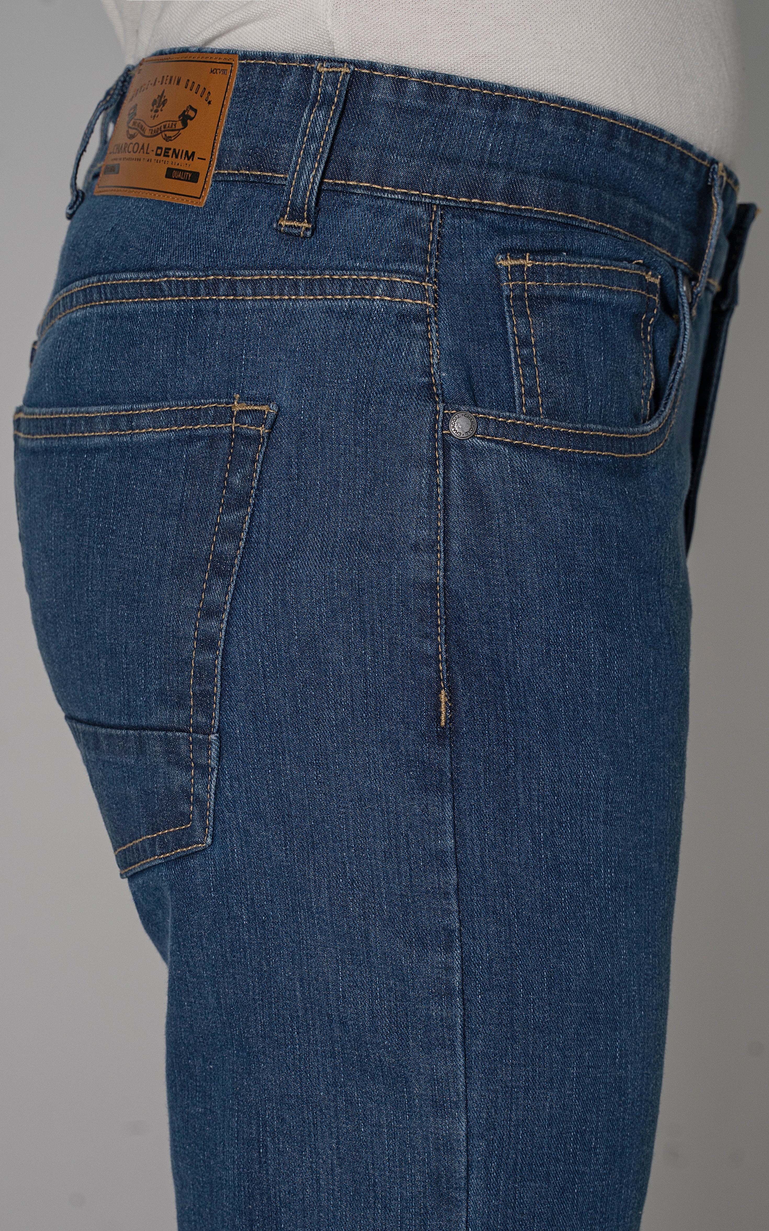 SLIM LEG JEANS MID BLUE - Image 4