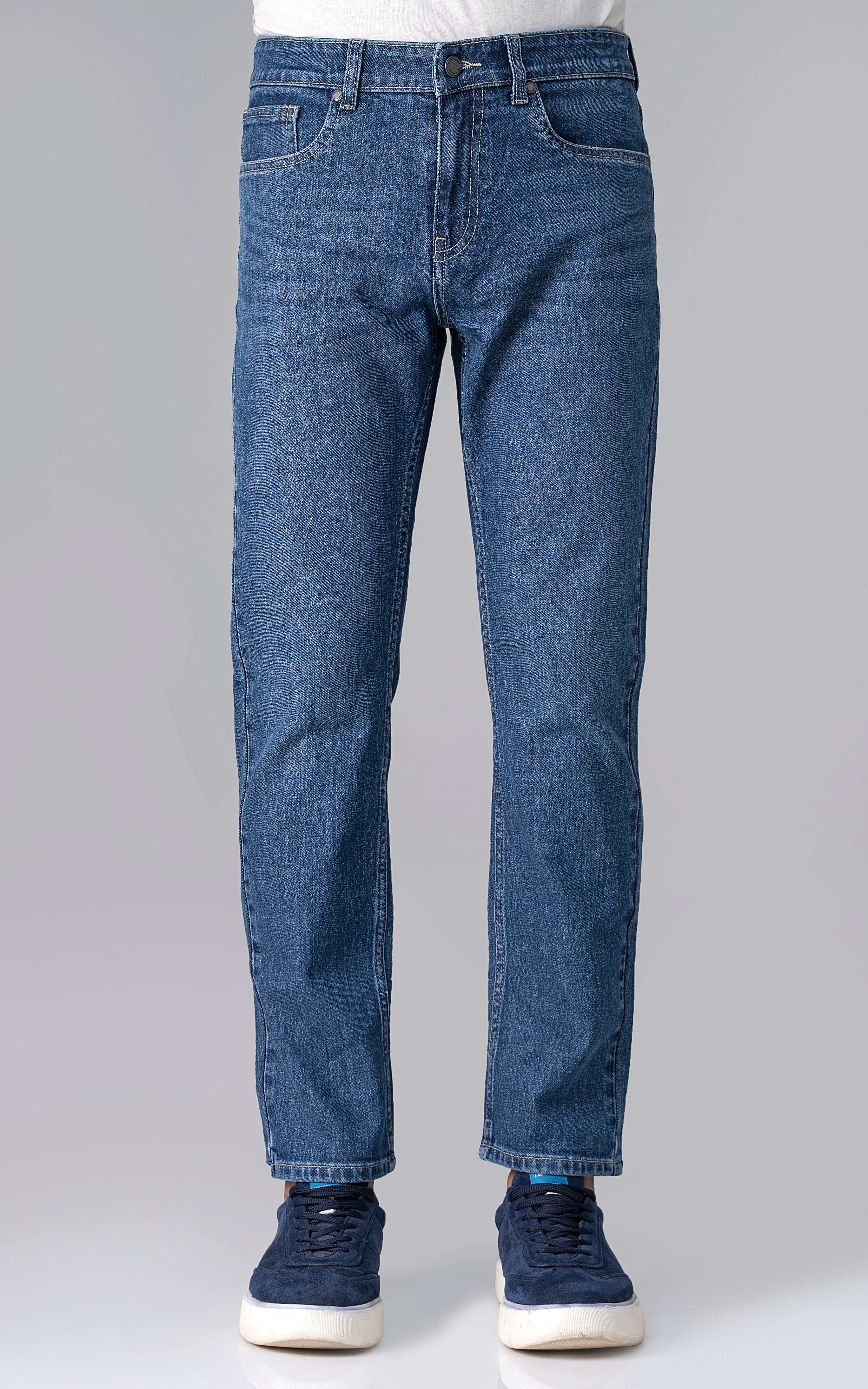 JEAN STRAIGHT FIT MID BLUE - Image 2