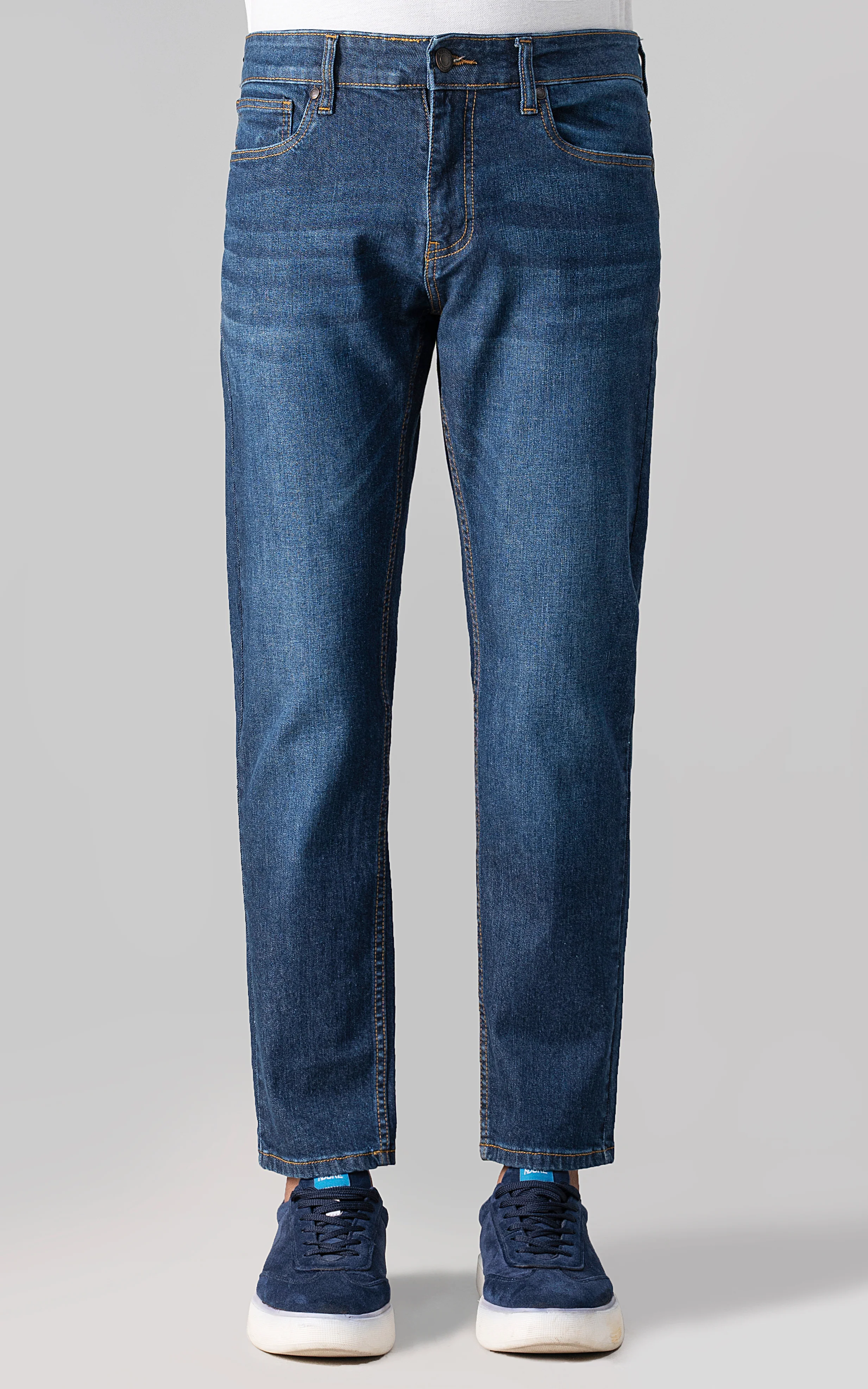 STRAIGHT FIT JEAN DARK  BLUE - Image 3