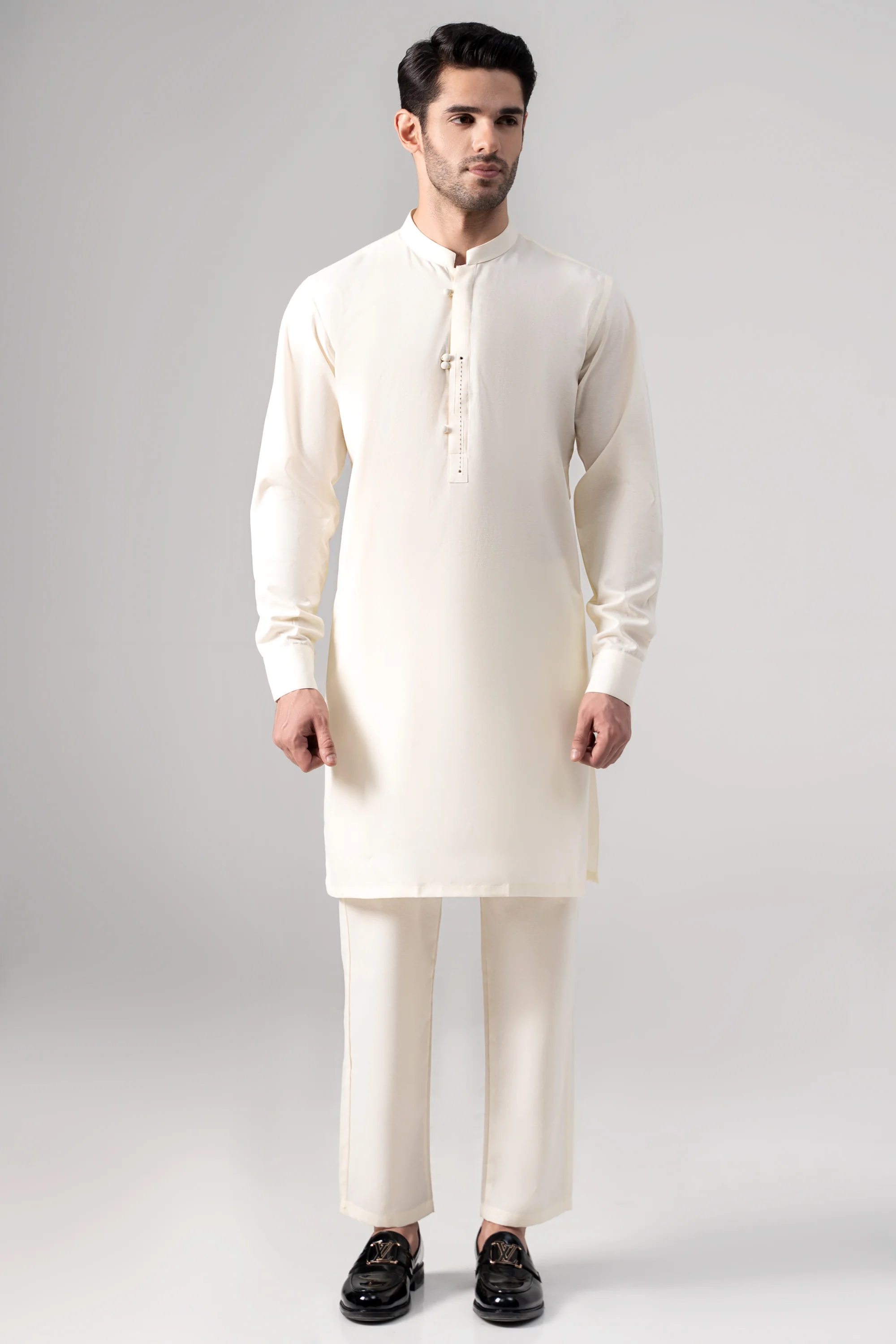 Karandi Kurta Pajama - SIGNATURE COLLECTION OFF WHITE