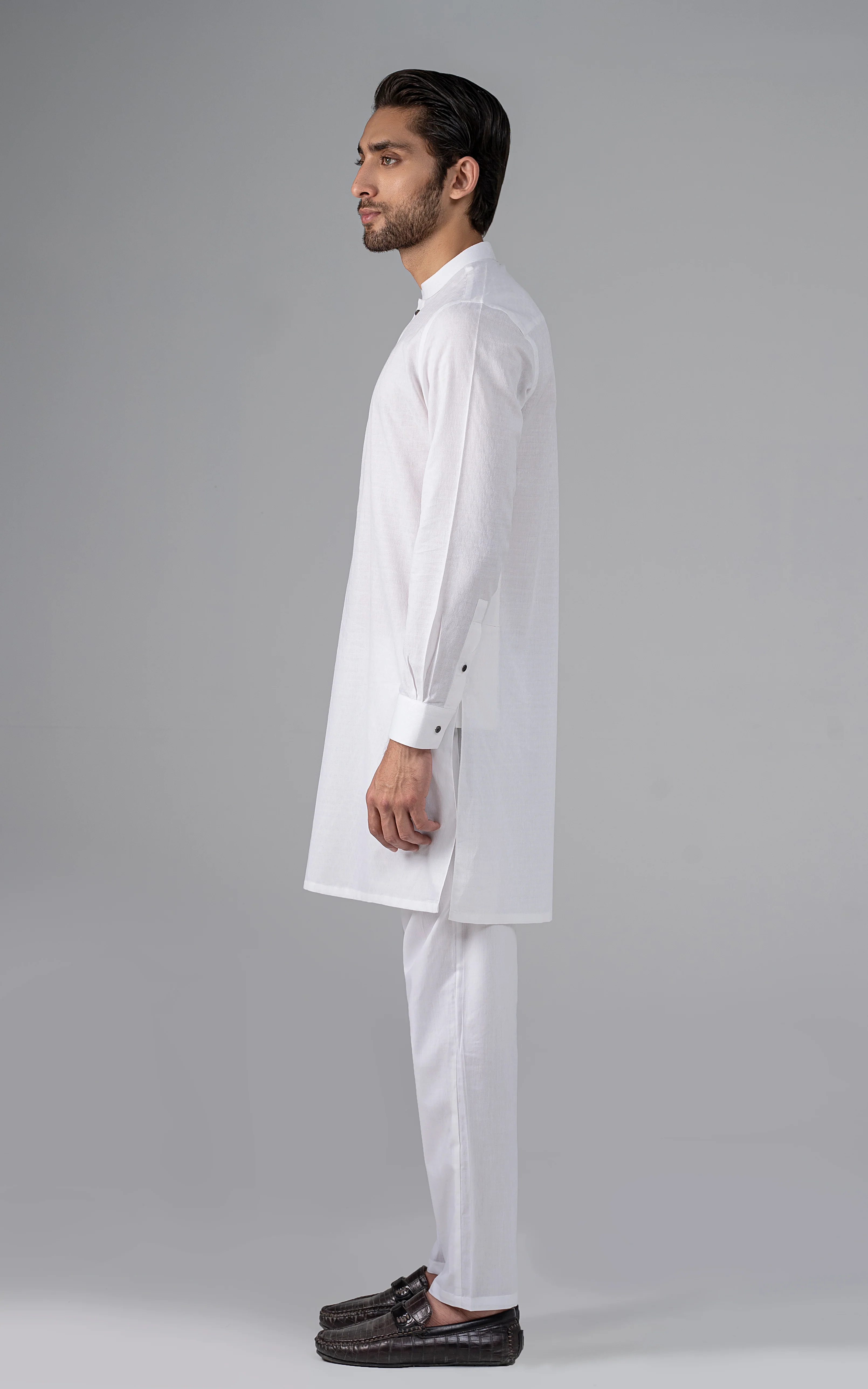 JACQUARD YARN DYED -PREMIUM COLLECTION WHITE - Image 3