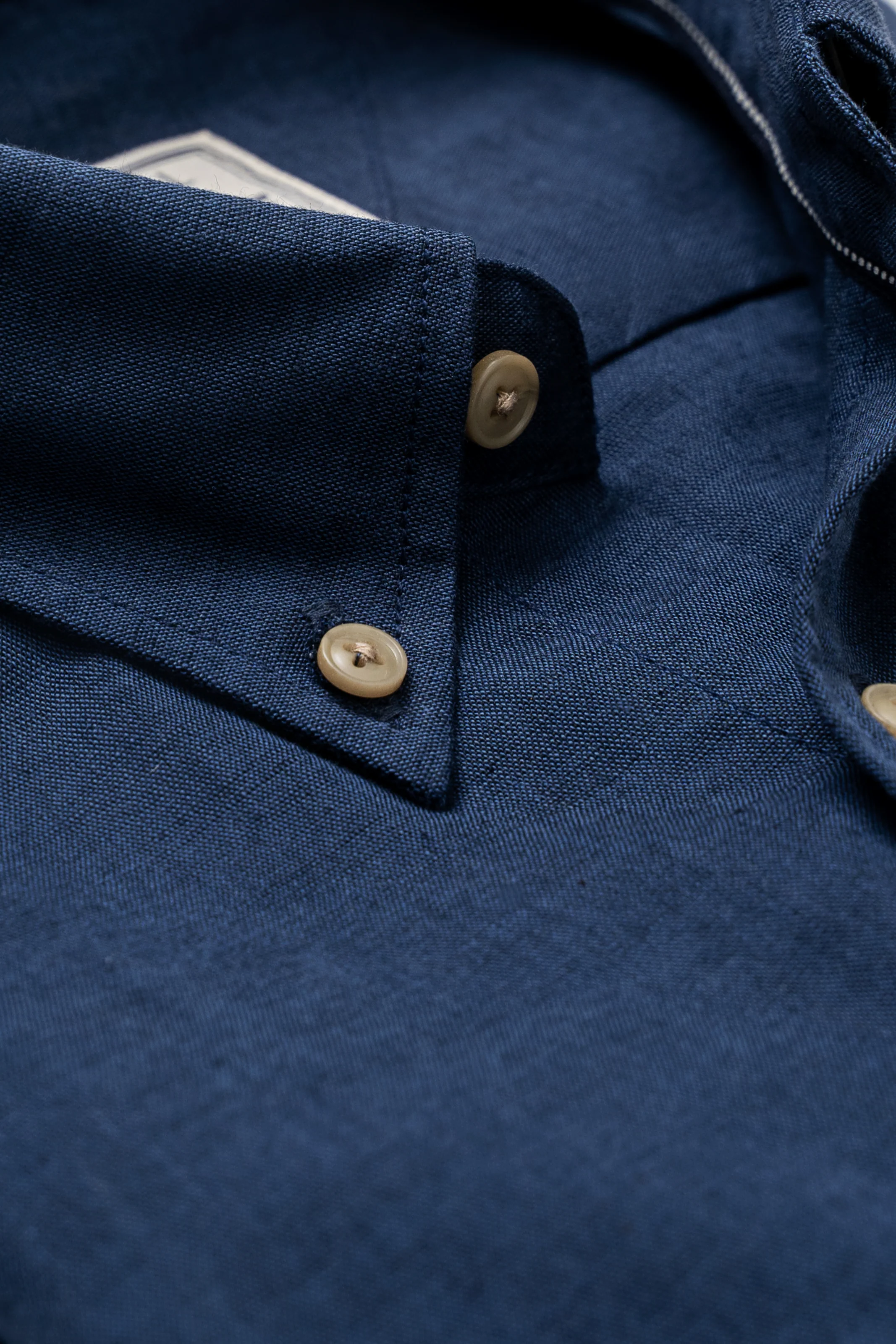 LIMITED EDITION LINEN FABRIC SHIRT DARK NAVY - Image 2