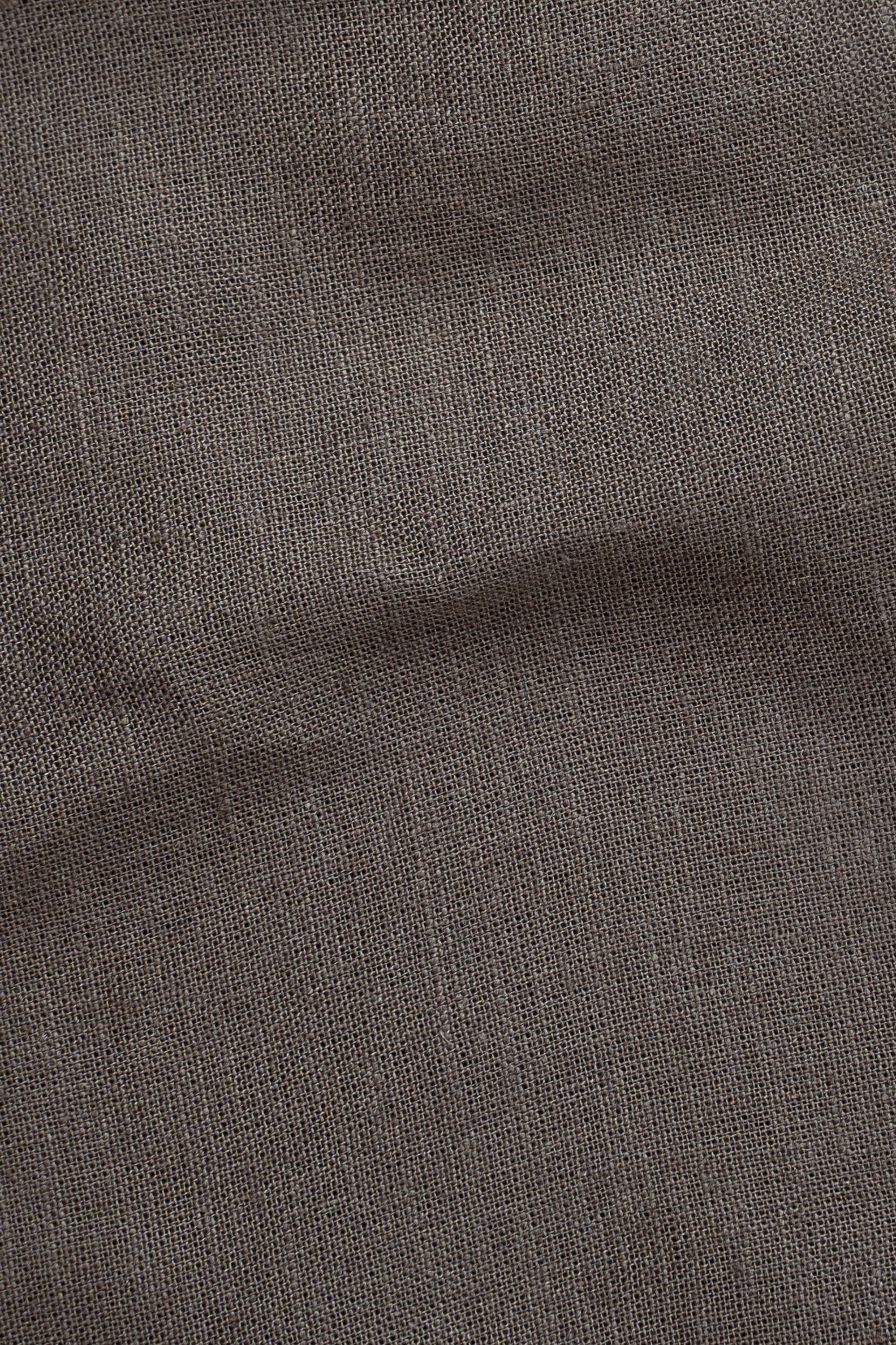 LIMITED EDITION LINEN FABRIC SHIRTS BROWN - Image 3