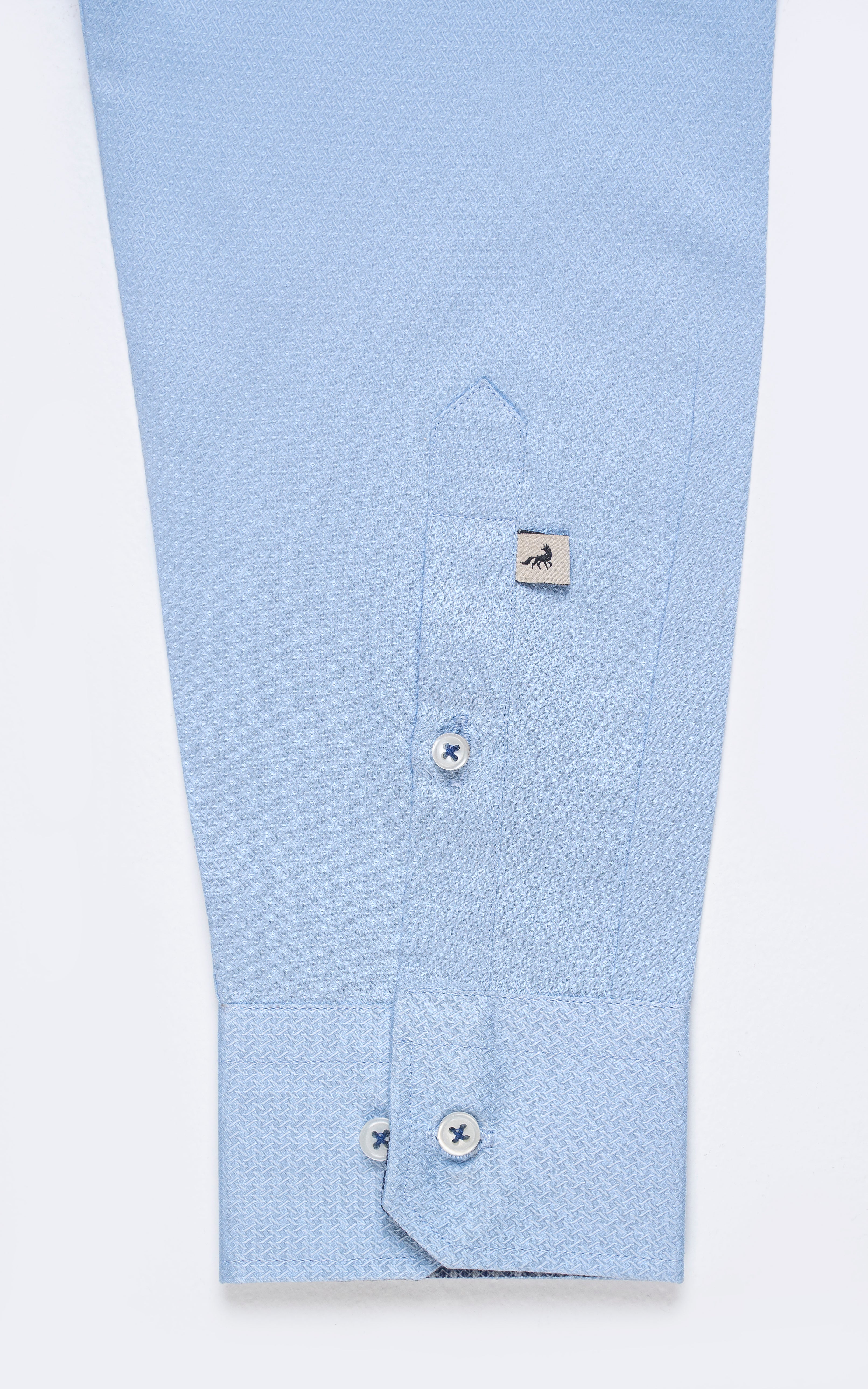 FRENCH COLLAR SHIRT BLUE - Image 4