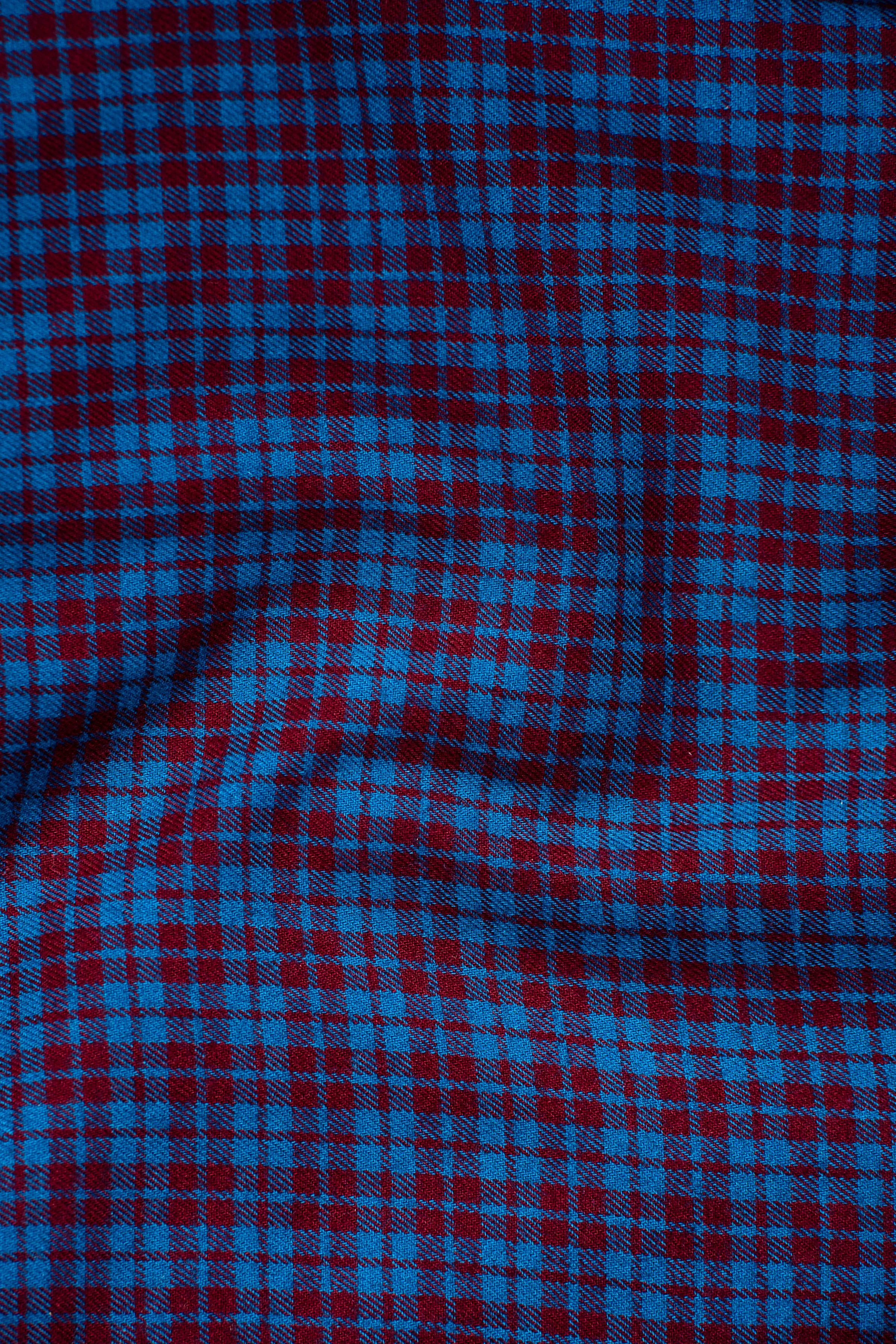 LIMITED EDITION SHIRT MAROON BLUE CHECK - Image 3