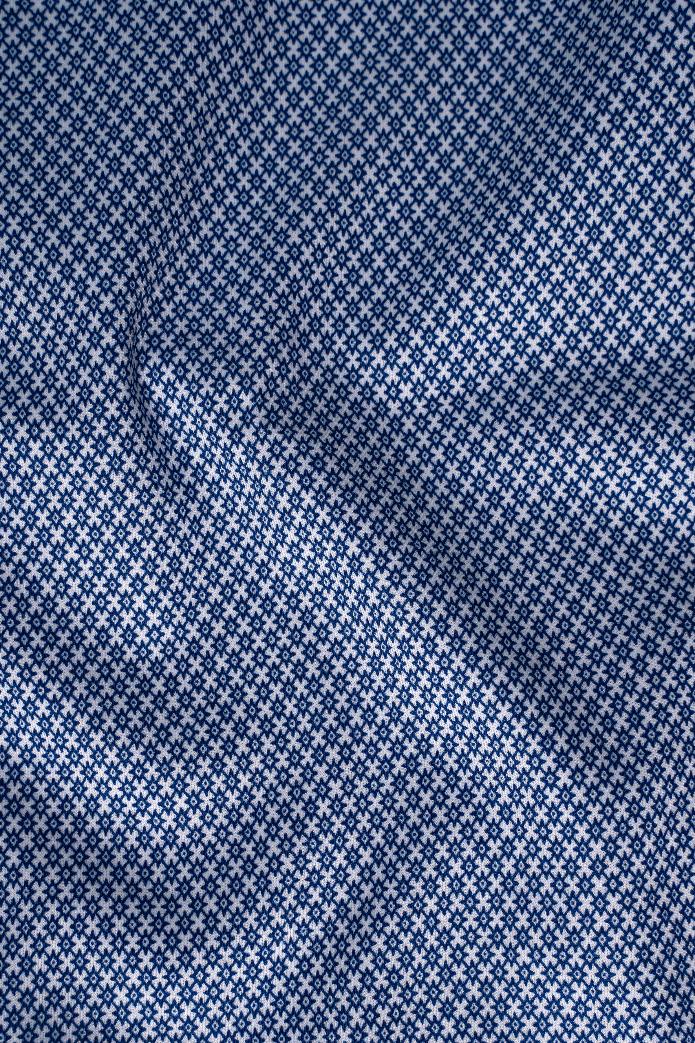 LIMITED EDITION HALF SLEEVE SHIRT WHITE NAVY - Image 3