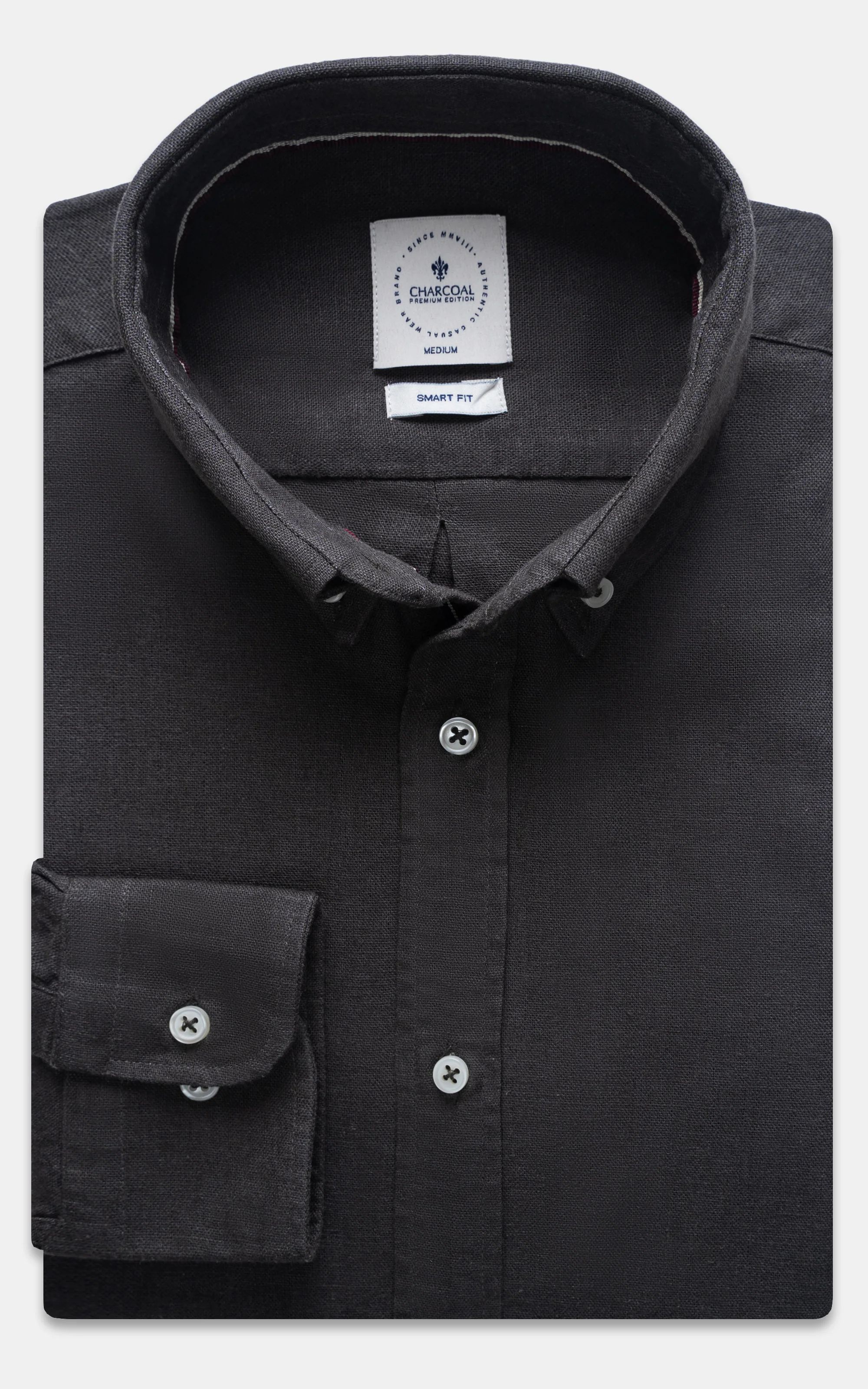LINEN SMART FIT SHIRT VINTAGE GREY