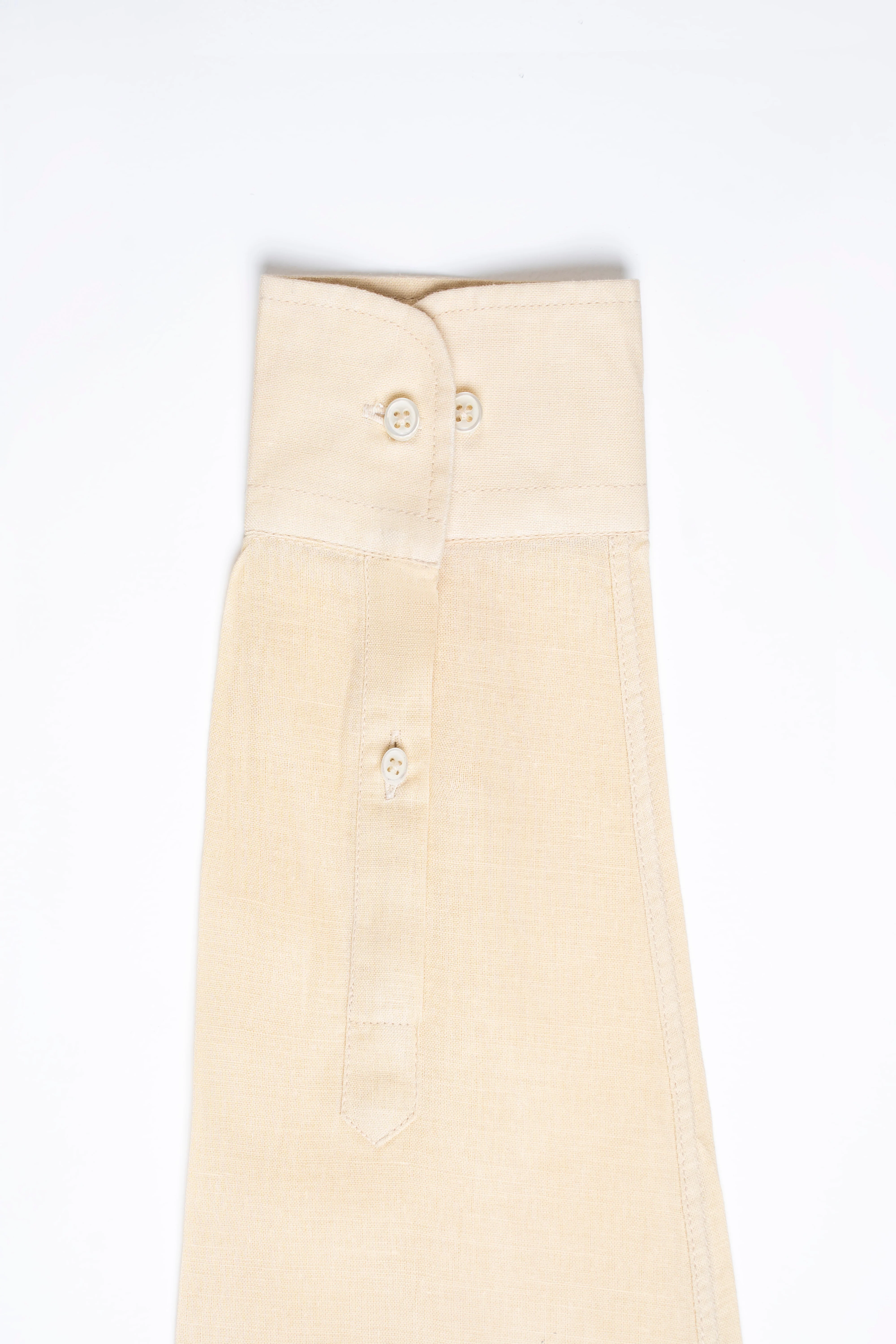 LINEN SMART SHIRT BEIGE - Image 8