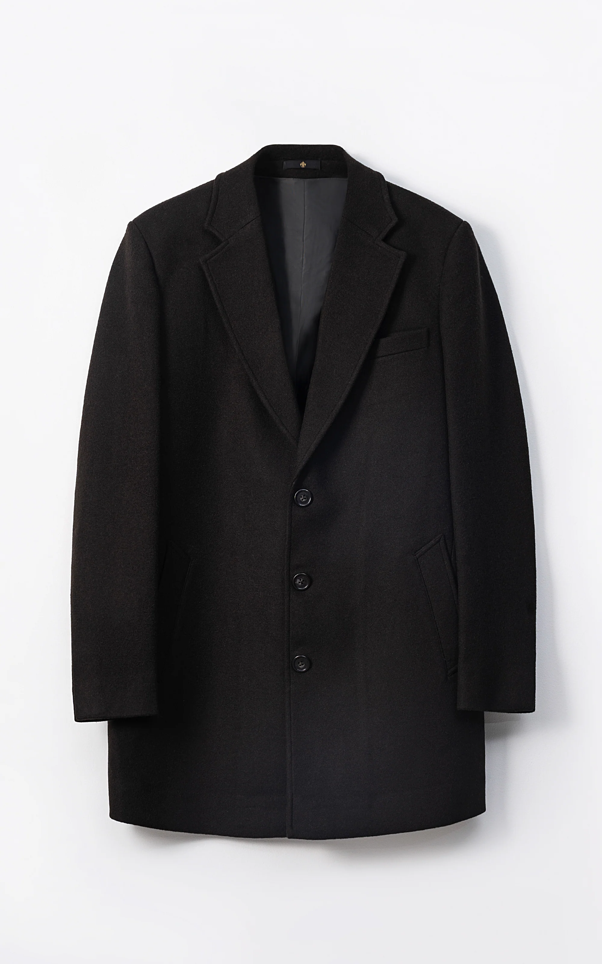 REFINED CLASSIC LONG COAT BLACK
