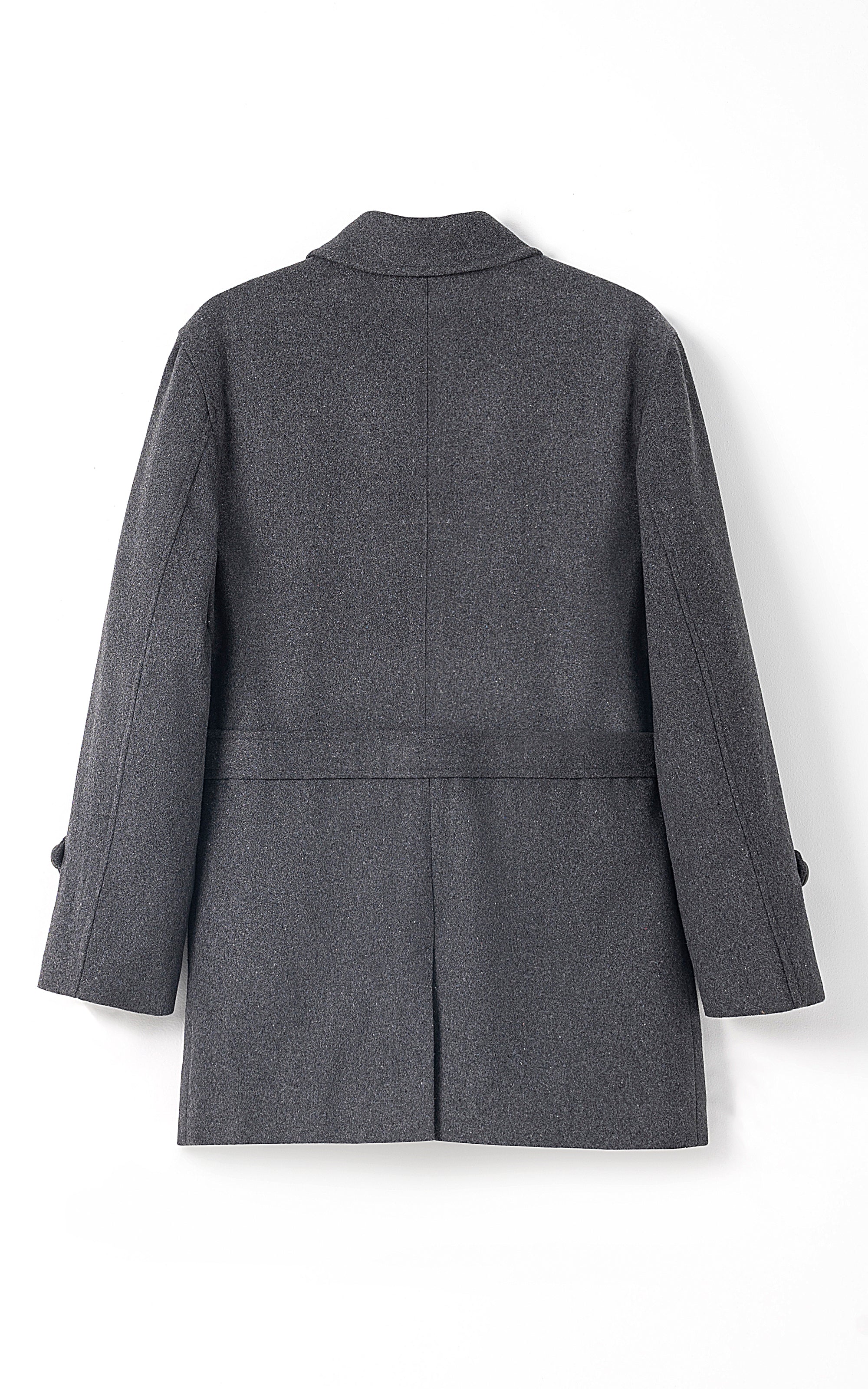 LONG COAT CHARCOAL GREY - Image 2