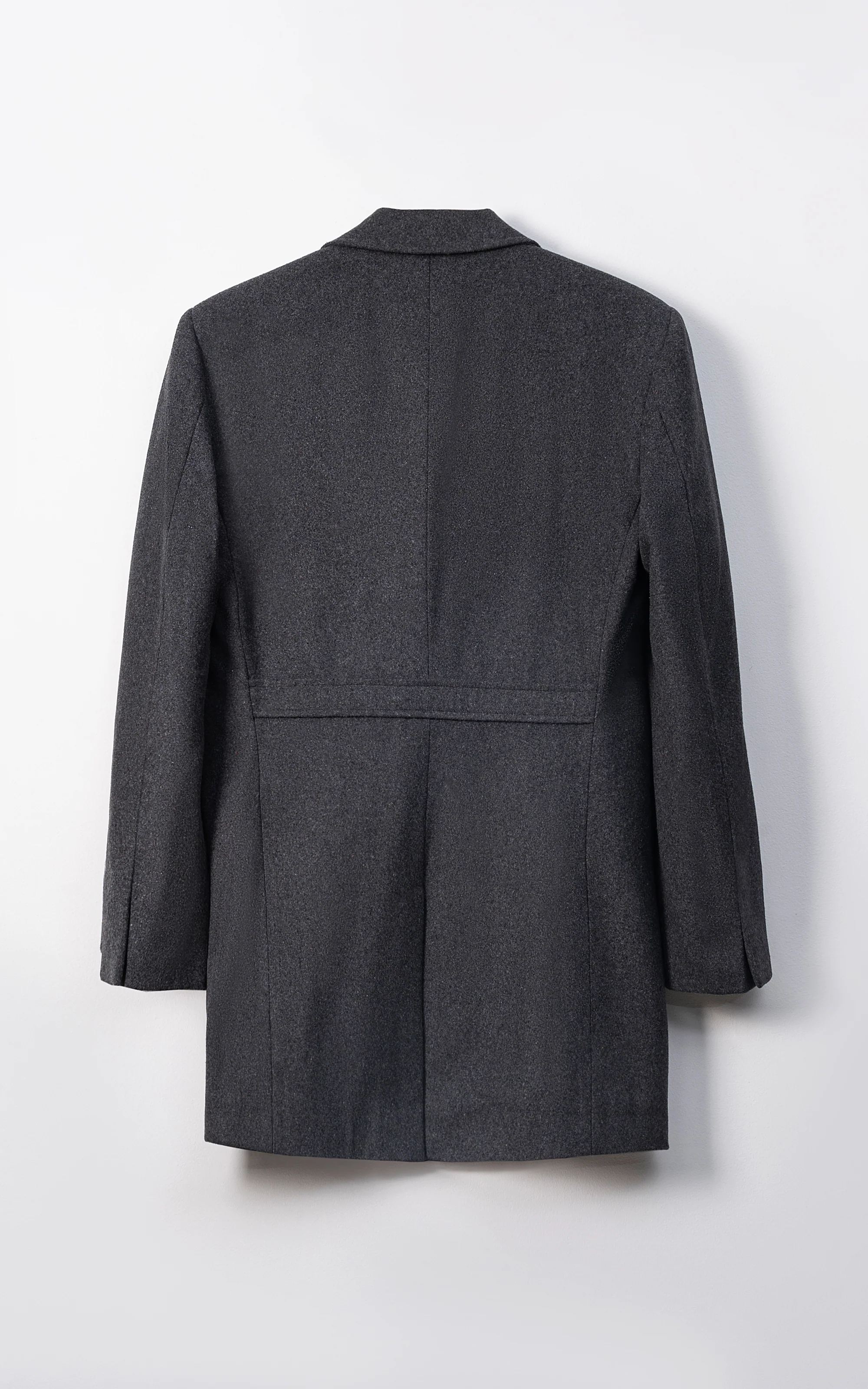 REFINED CLASSIC LONG COAT DARK GREY - Image 3