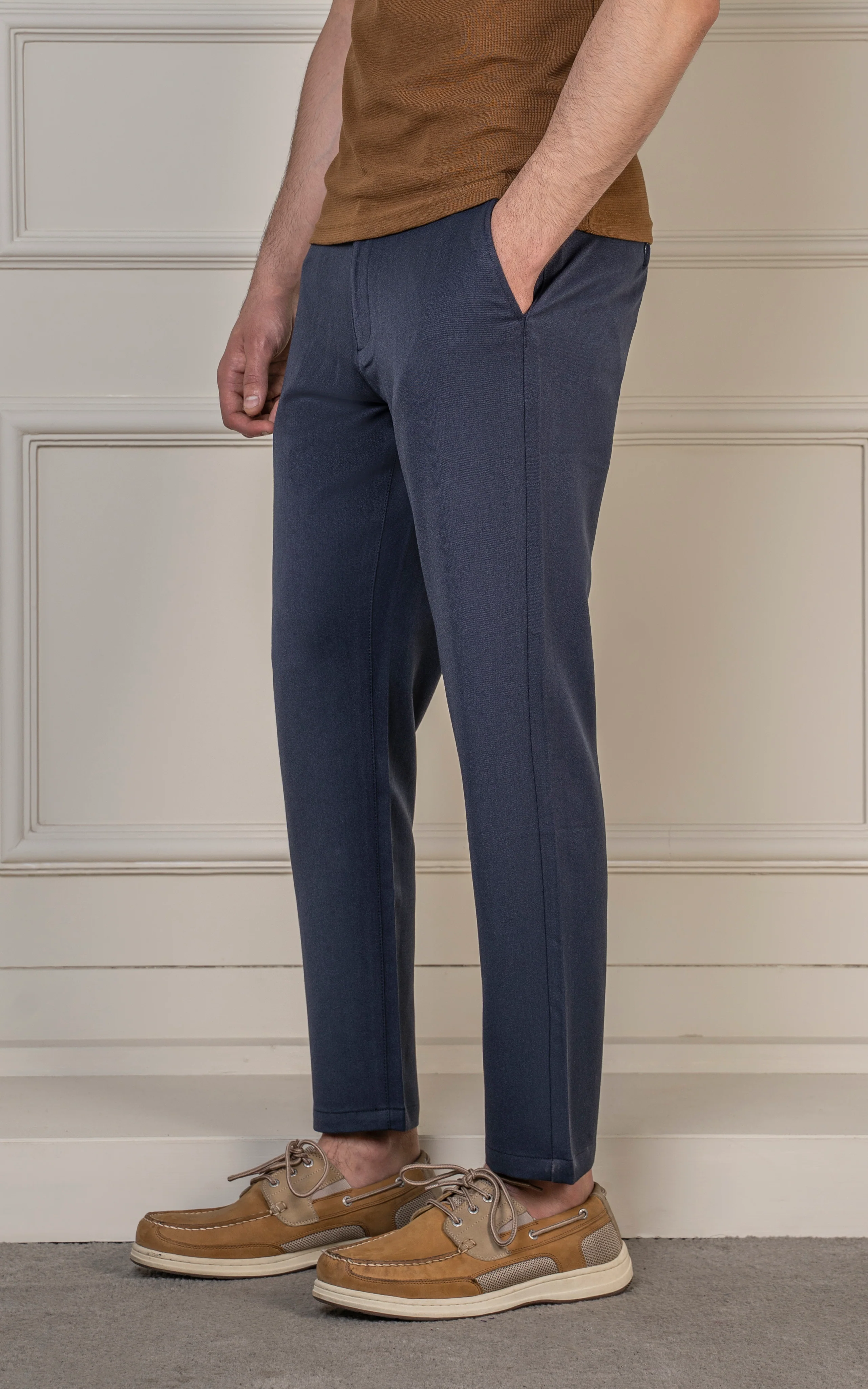 LOOSE FIT PLAIN PANT NAVY