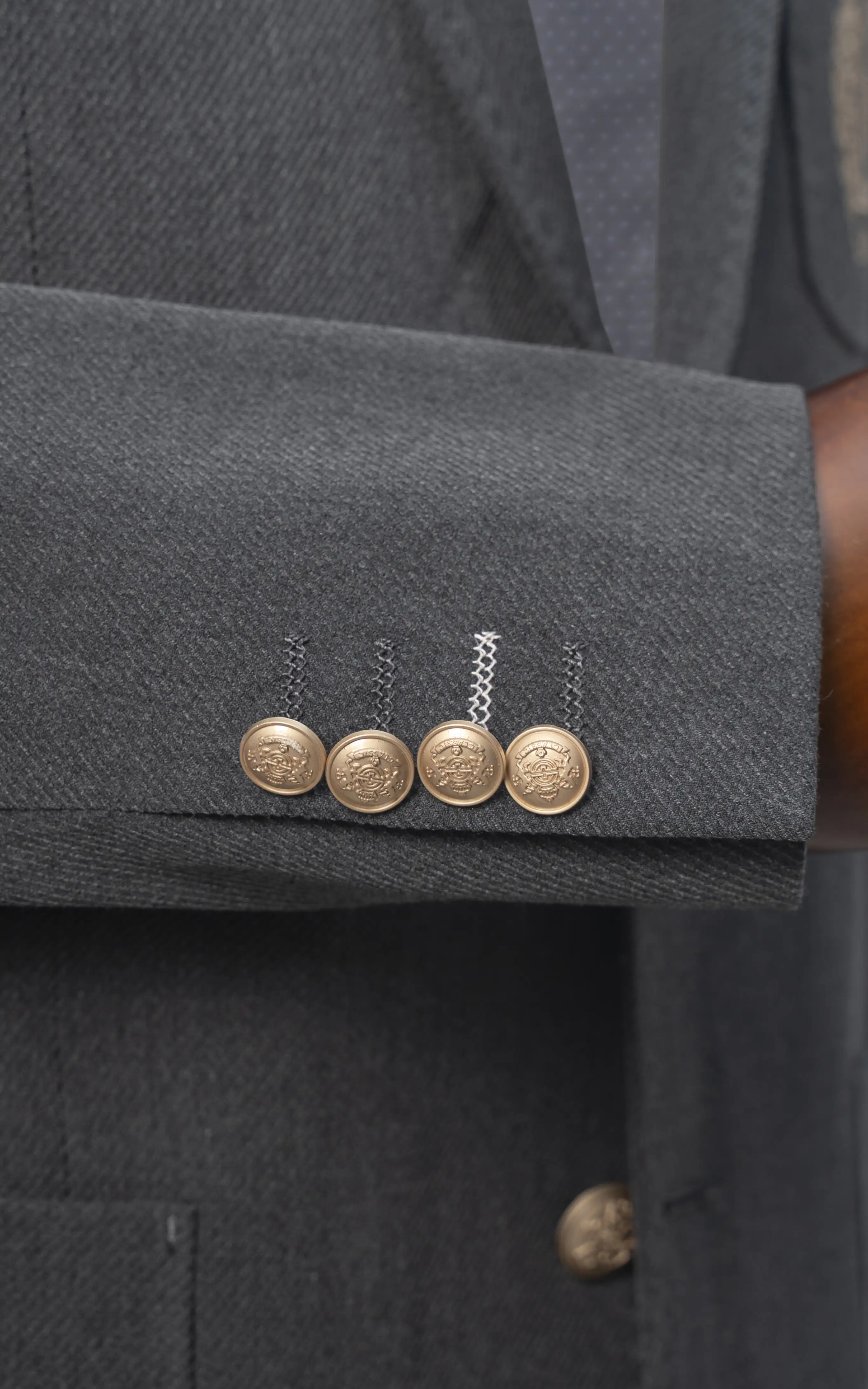 Men’s Classic Blazer Dark Grey - Image 3