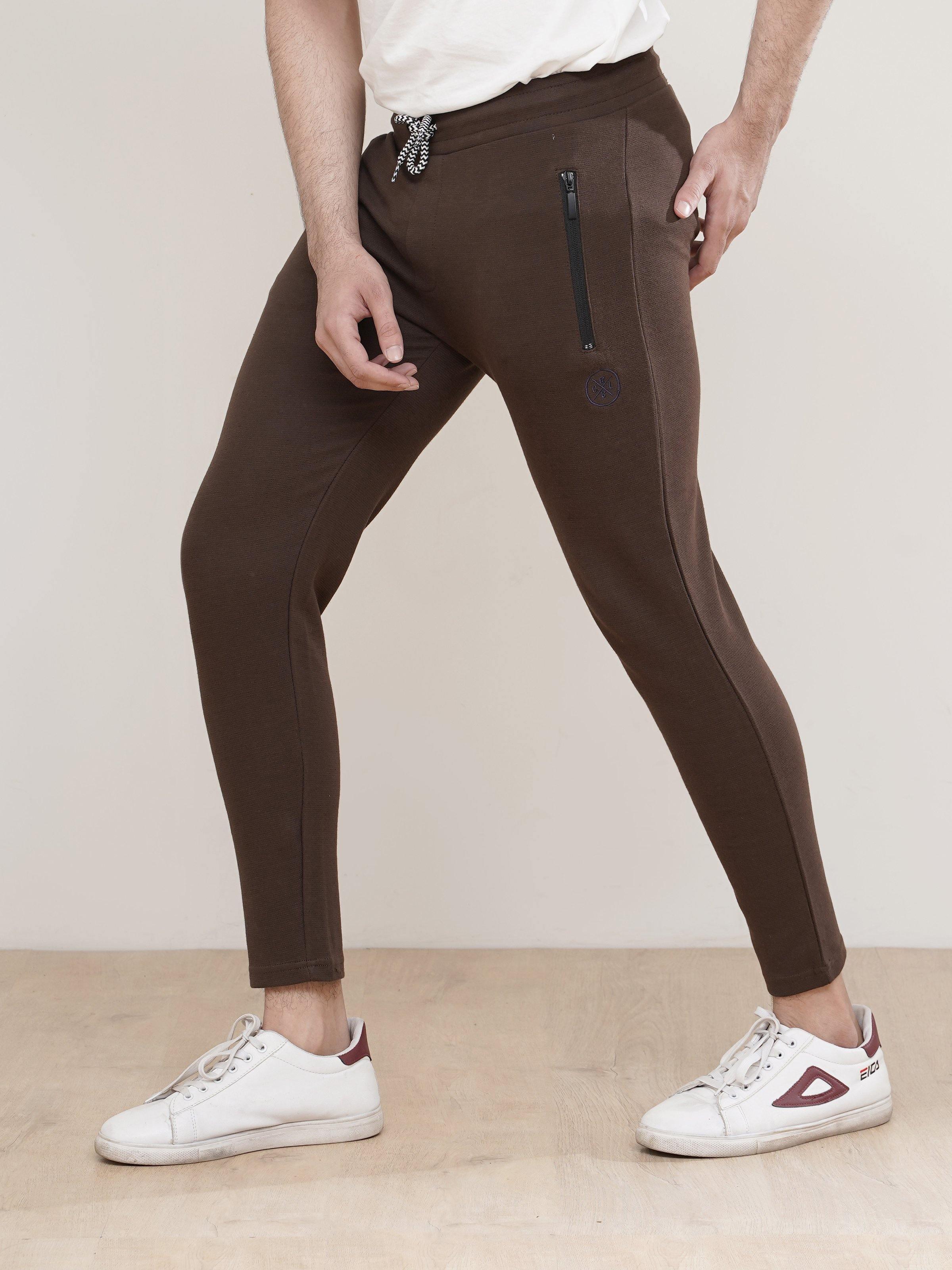 OTTOMAN JOGGER TROUSER DARK BROWN