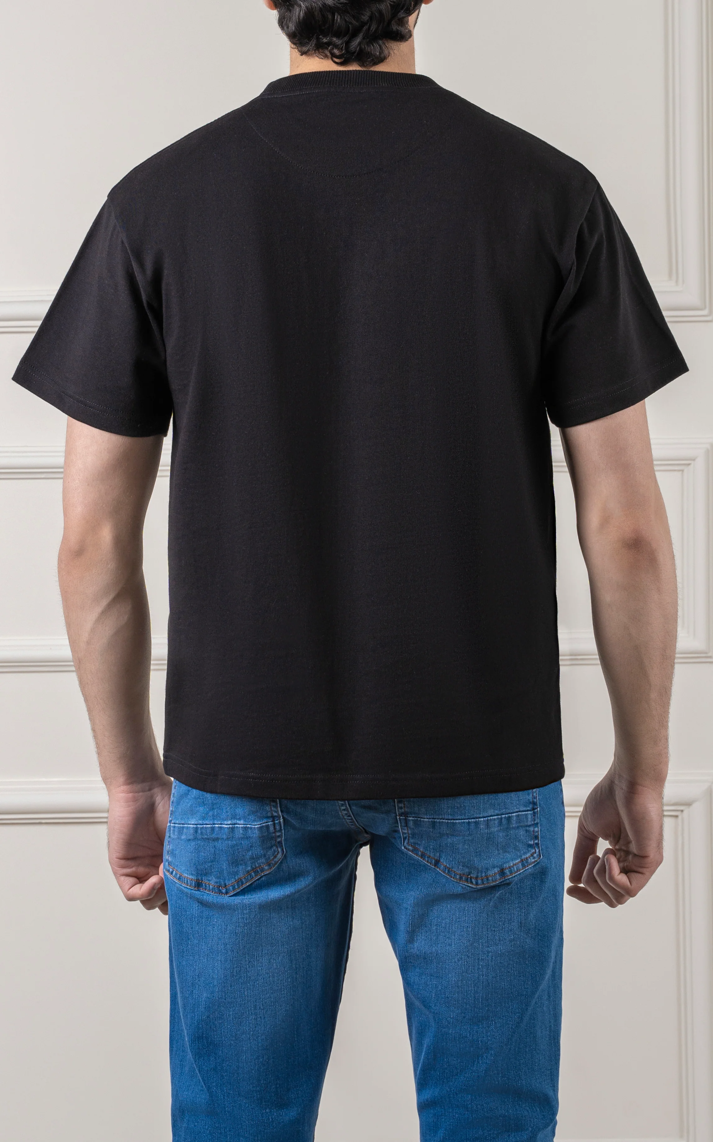 OVER SIZE GRAPHIC T SHIRT T SHIRT BLACK - Image 4