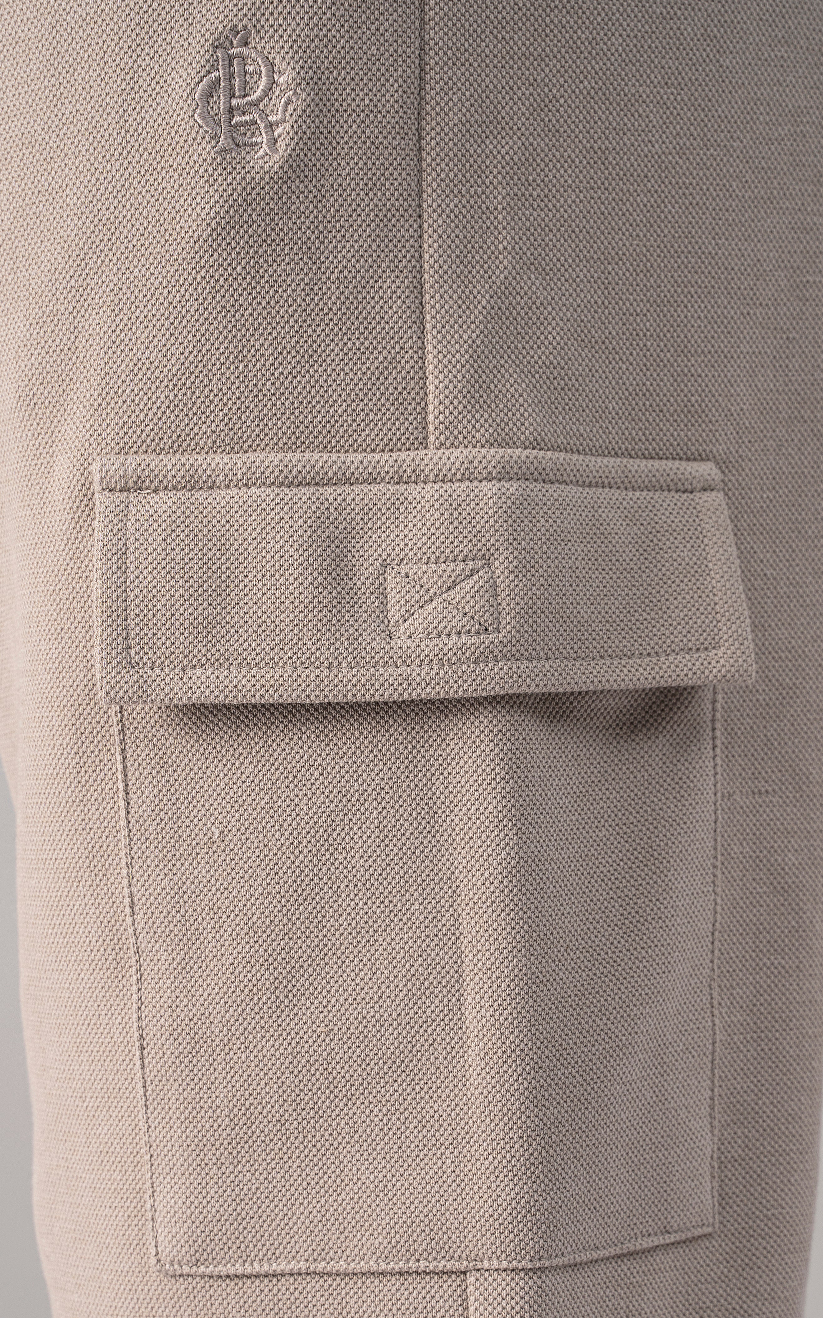 PIQUE CARGO TROUSER KHAKI - Image 5