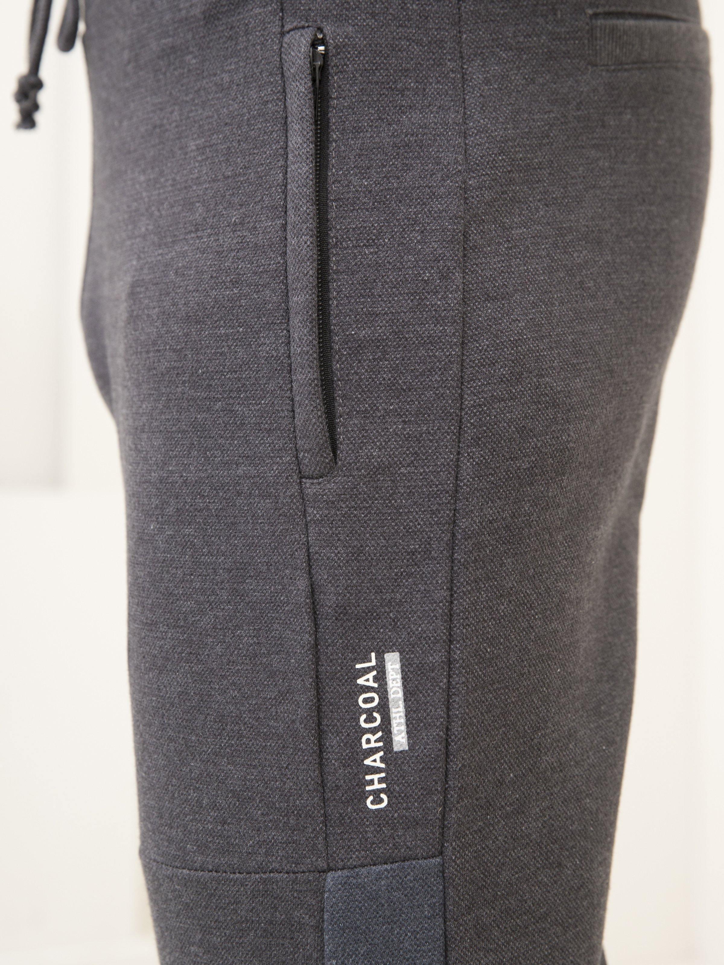 PIQUE FLEECE TROUSER DARK CHARCOAL - Image 5