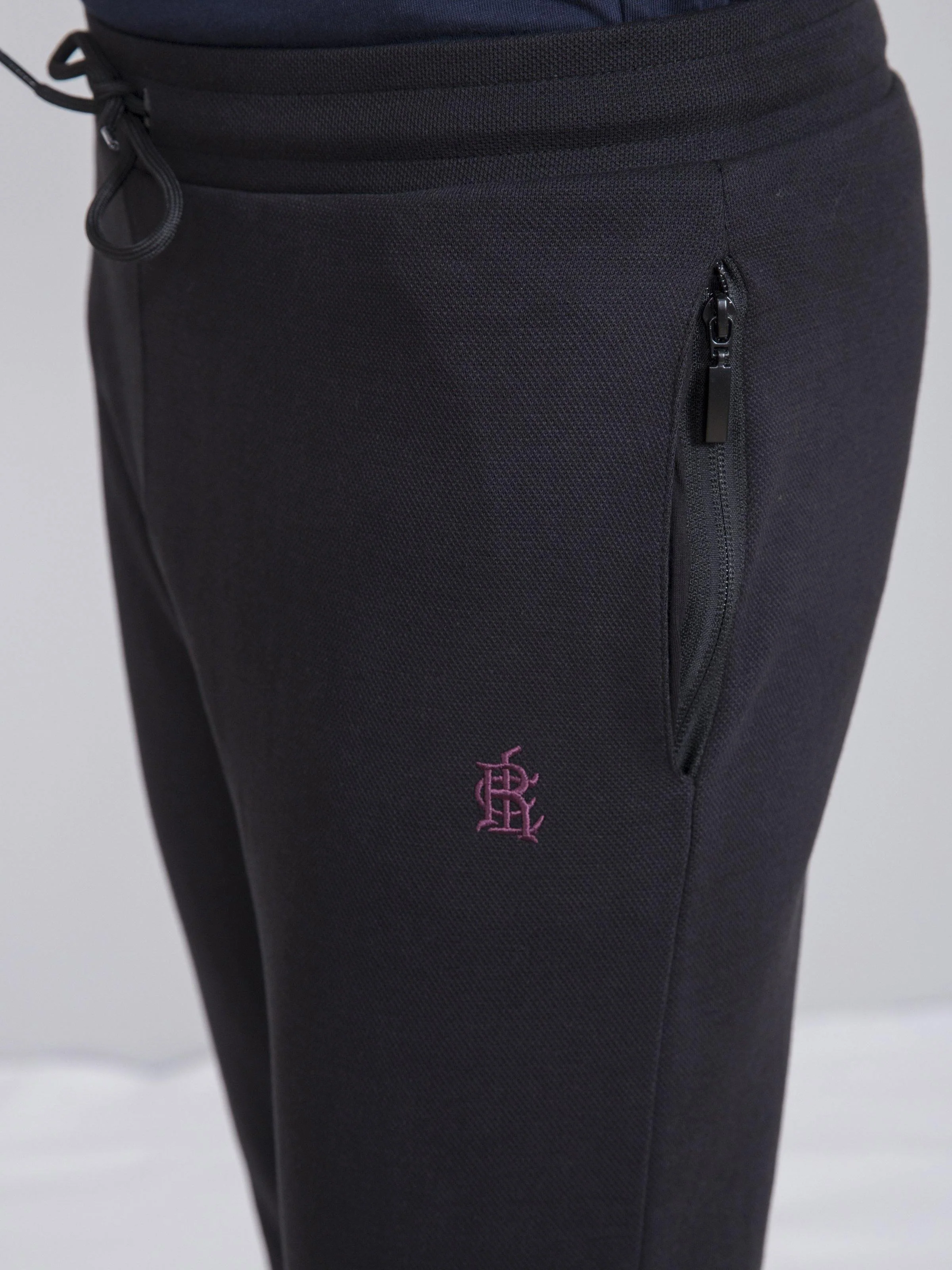 PIQUE INTERLOCK BLACK TROUSER - Image 5