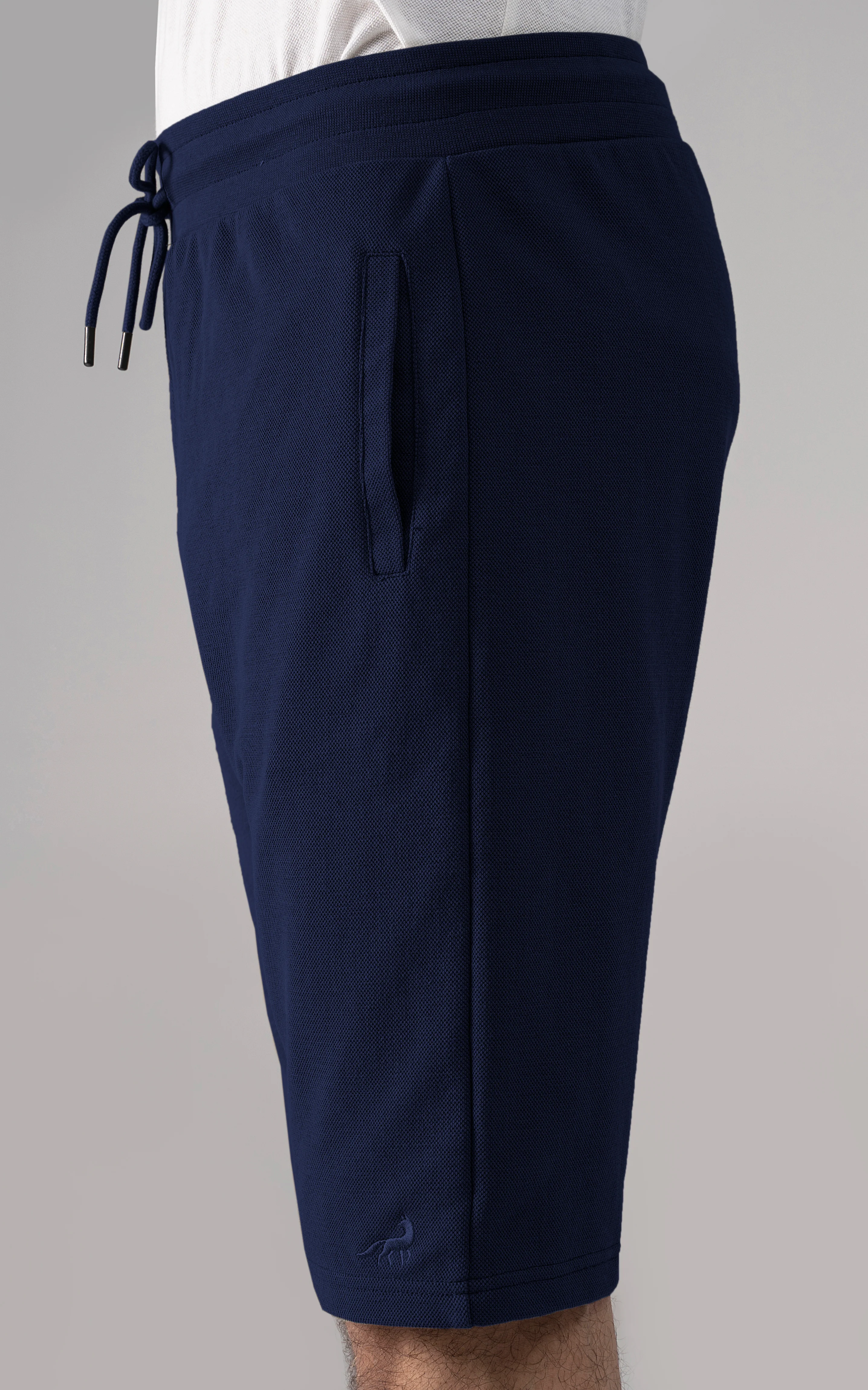 PIQUE TERRY SHORTS NAVY - Image 4