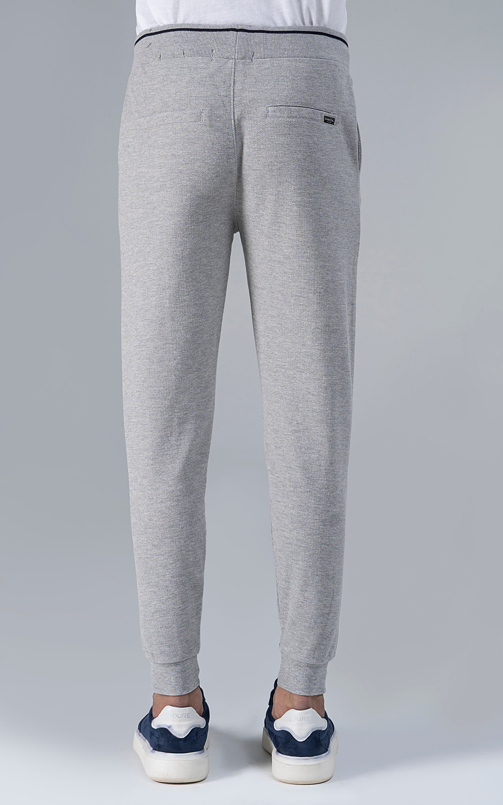 PIQUE TERRY TROUSER GREY - Image 3